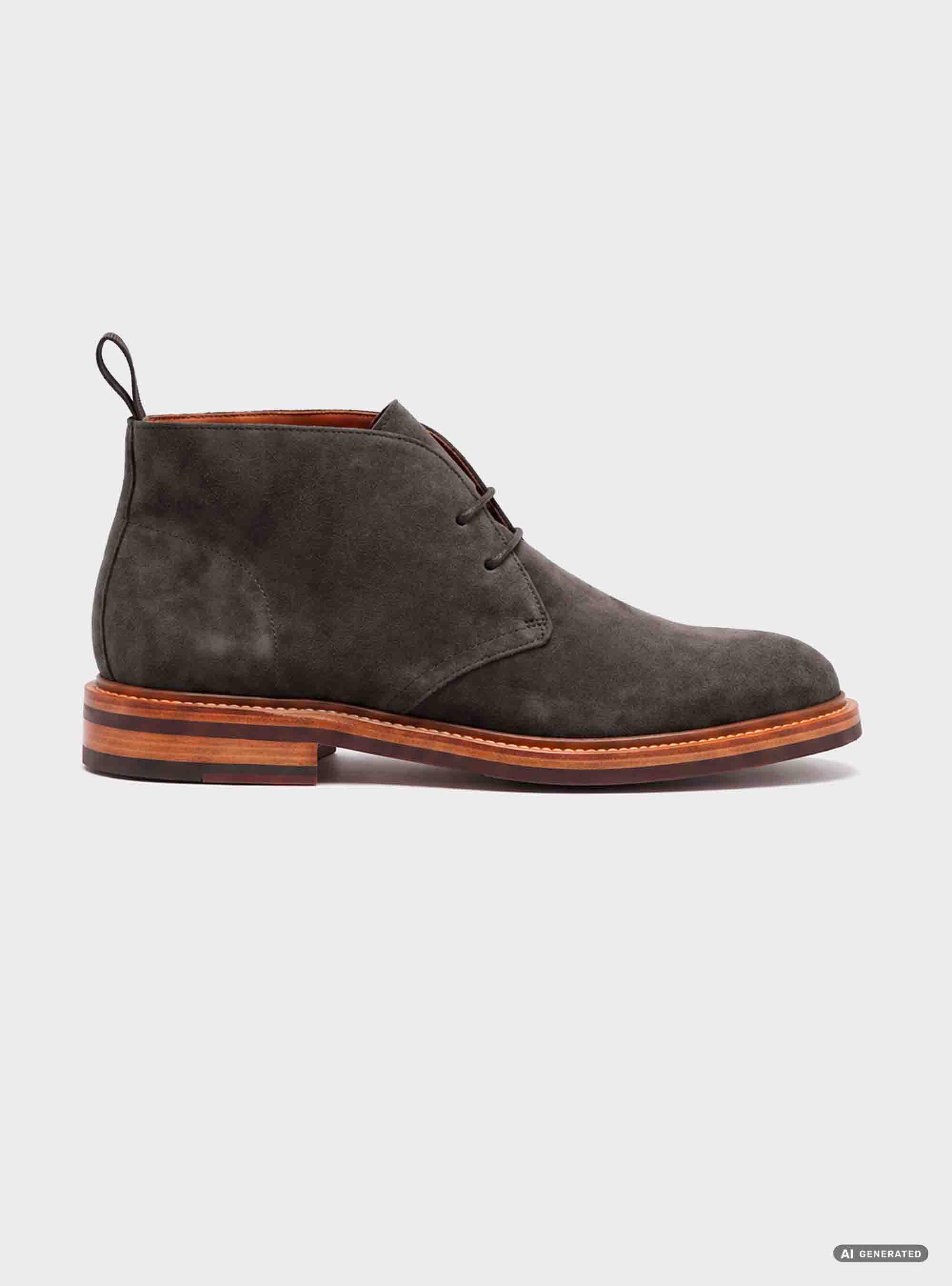 Polacchini in suede, ASFALTO