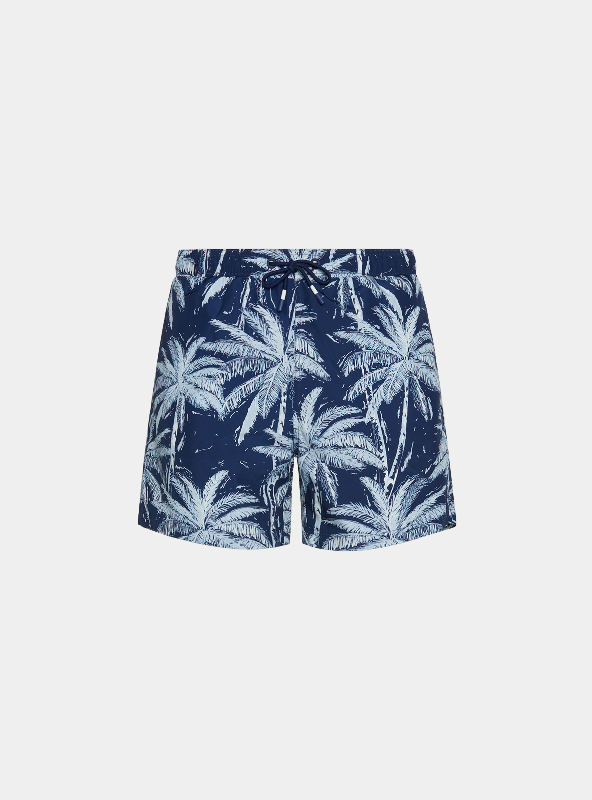 Costume da bagno stampa palme, BLU NAVY