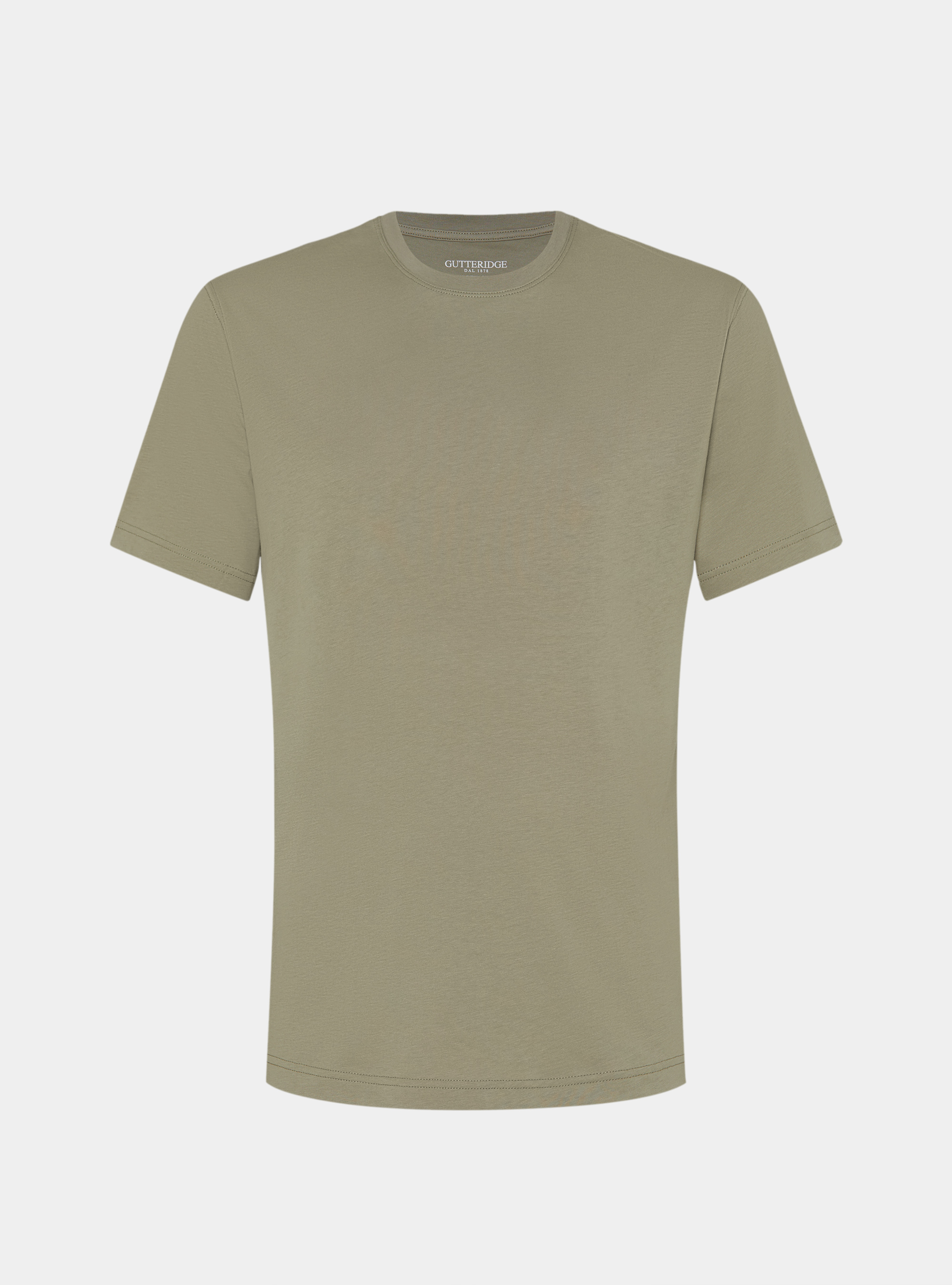 T-shirt mezza manica in cotone Supima, SALVIA 0602C