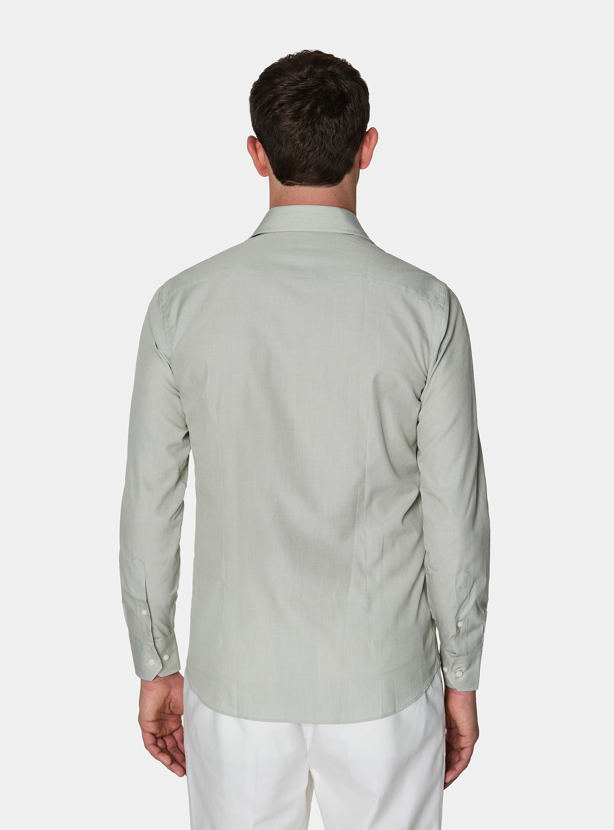 Camicia in cotone fil a fil, SALVIA 0602C