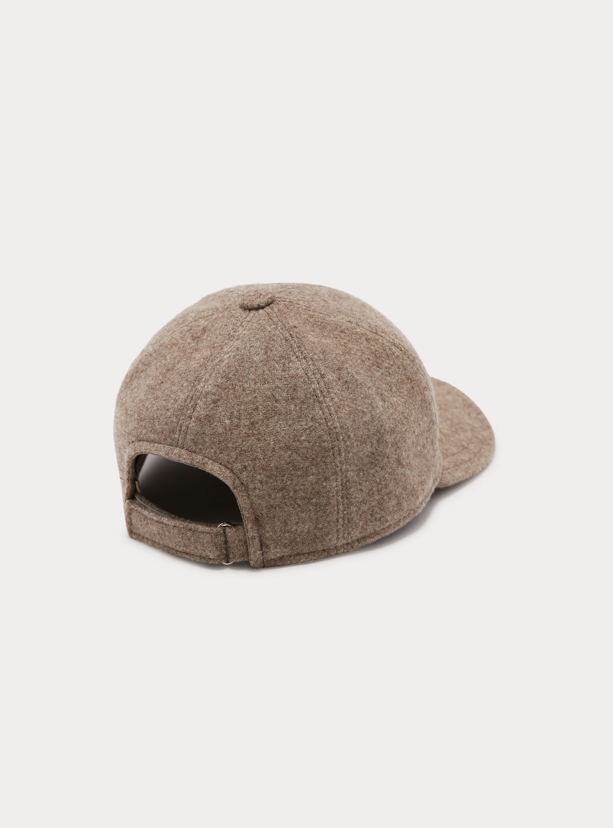 Cappello baseball in pura lana, SABBIA