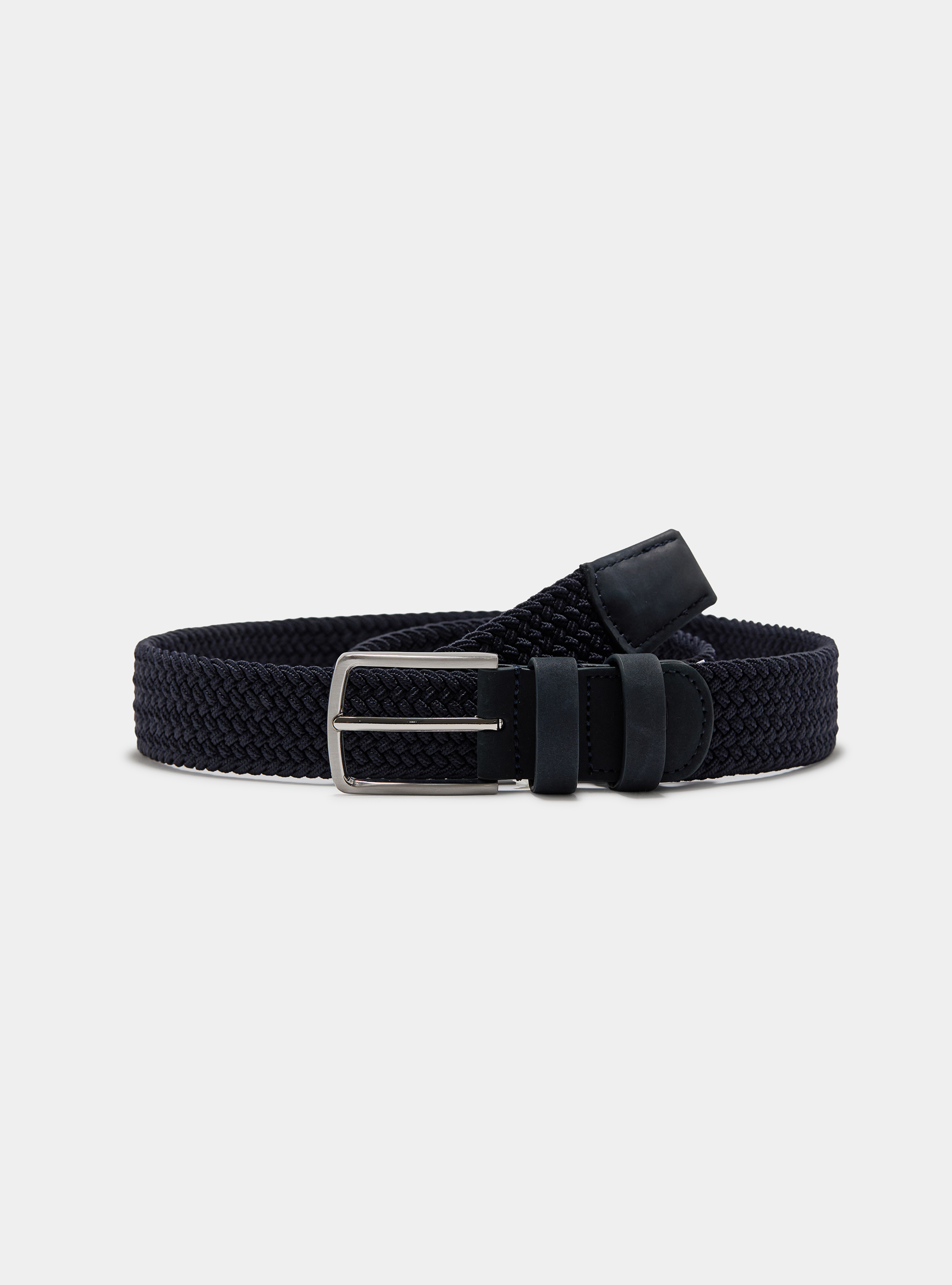 Cintura elastica intrecciata, BLU NAVY