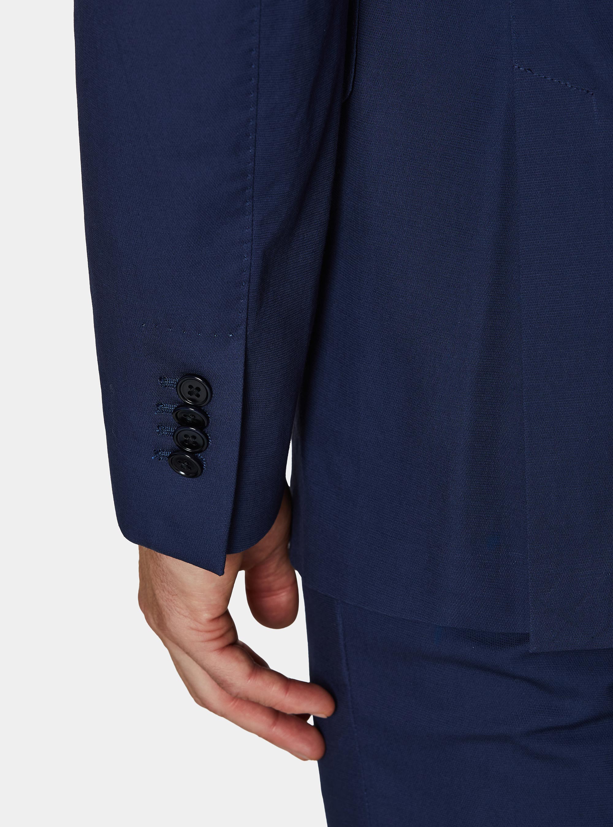 Giacca abito in cotone, BLU