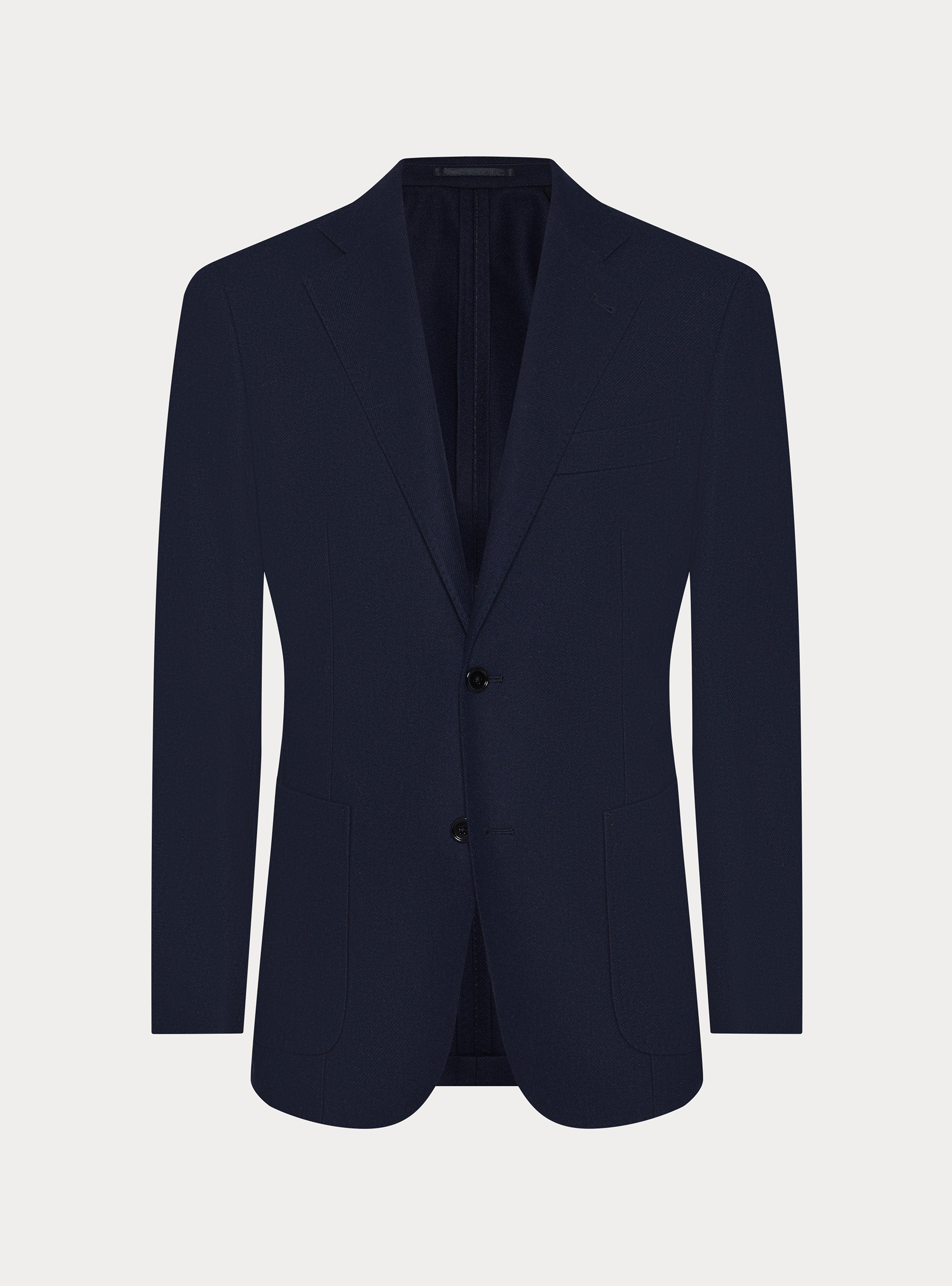 Giacca in flanella misto lana, BLU NAVY