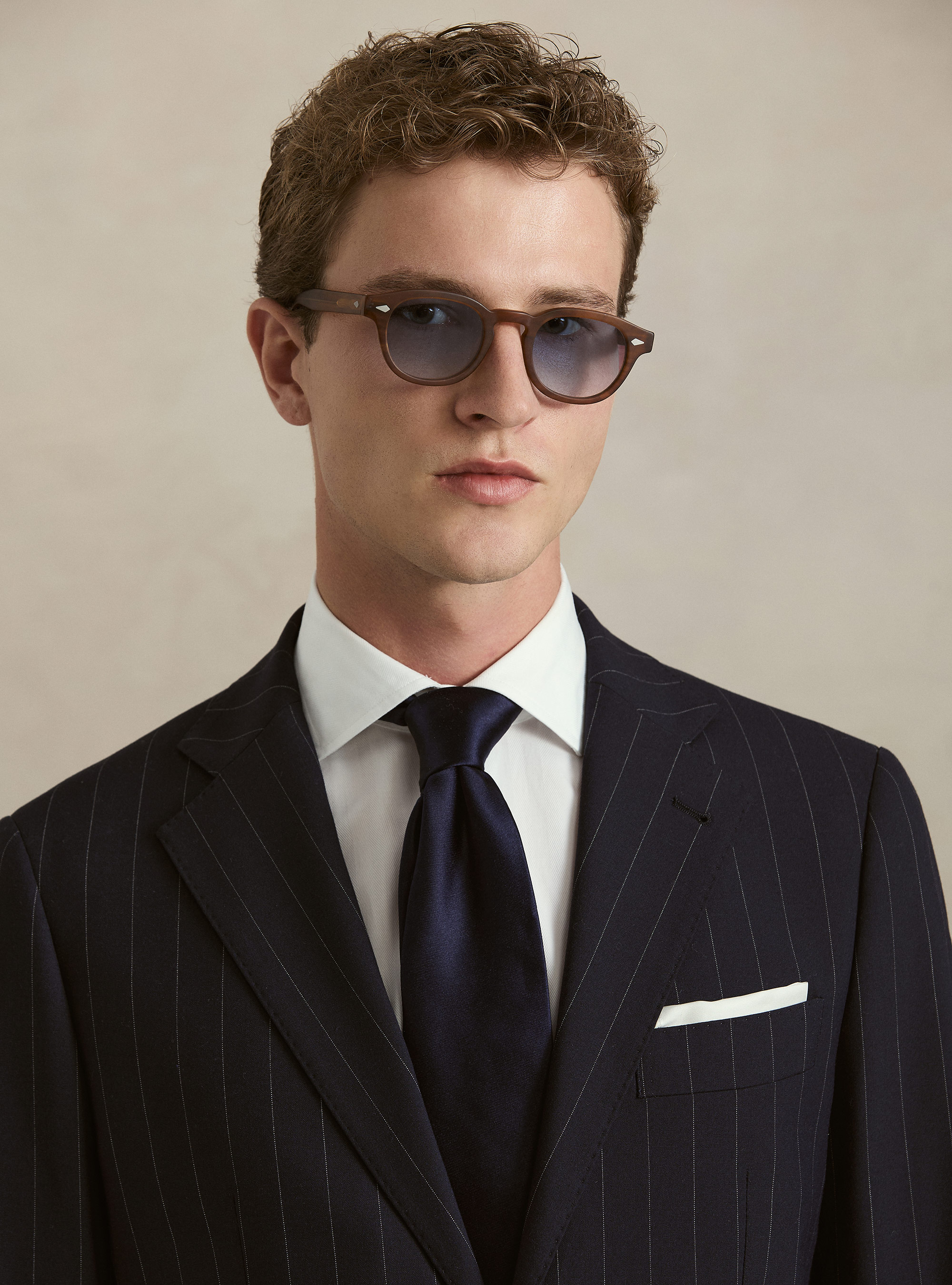 Giacca monopetto per abito gessato, BLU NAVY