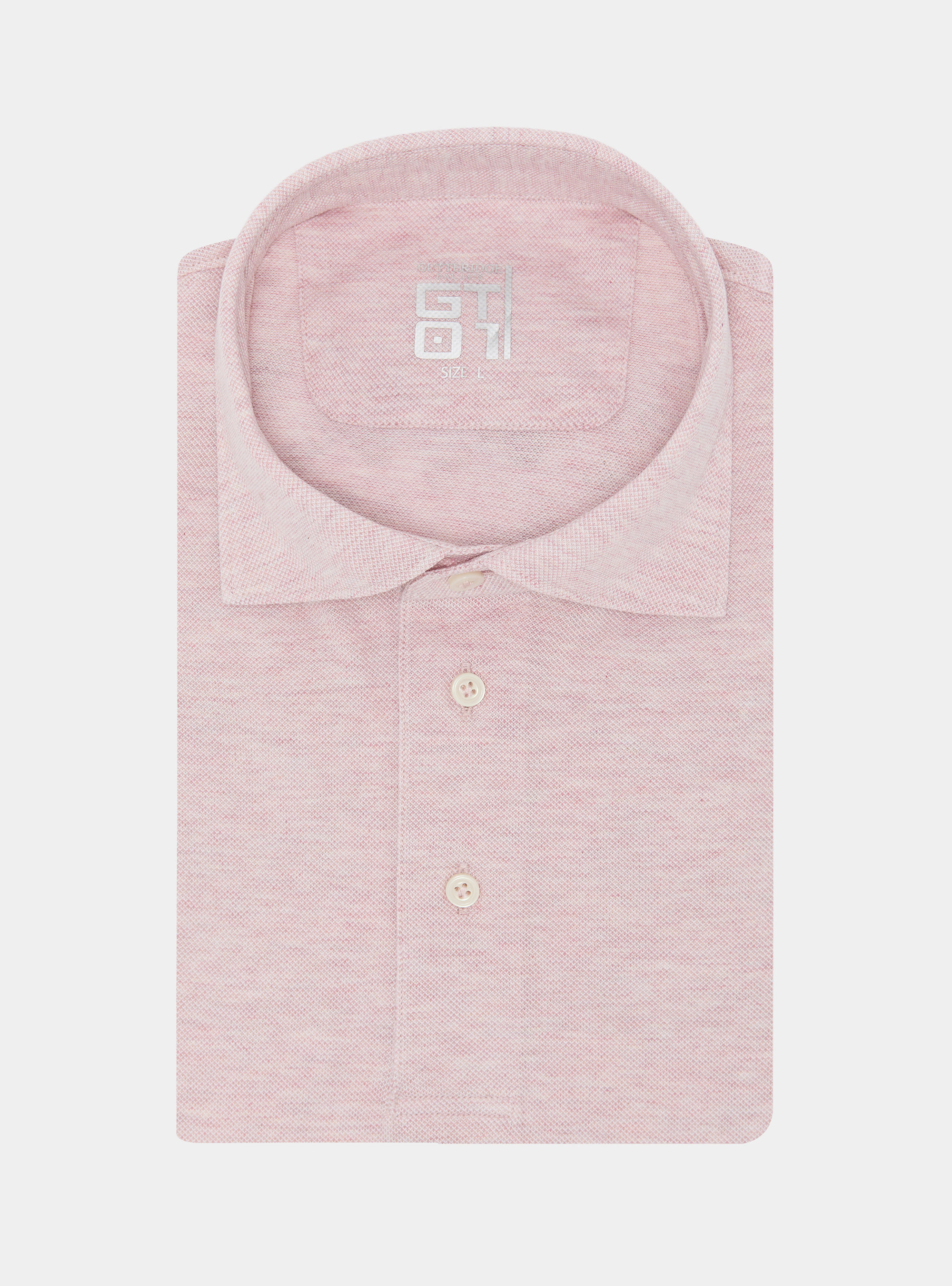 Polo GT01 in piquet stretch, ROSA CHIARO