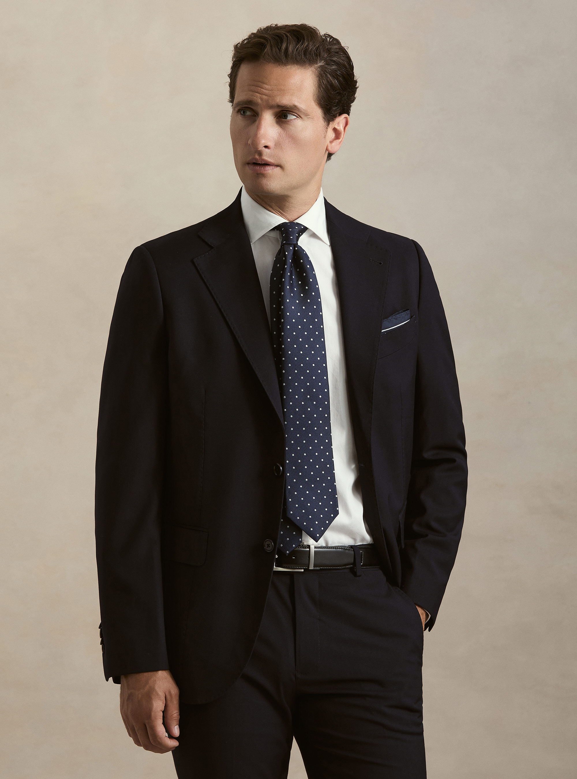Giacca abito classico slim fit, BLU NAVY