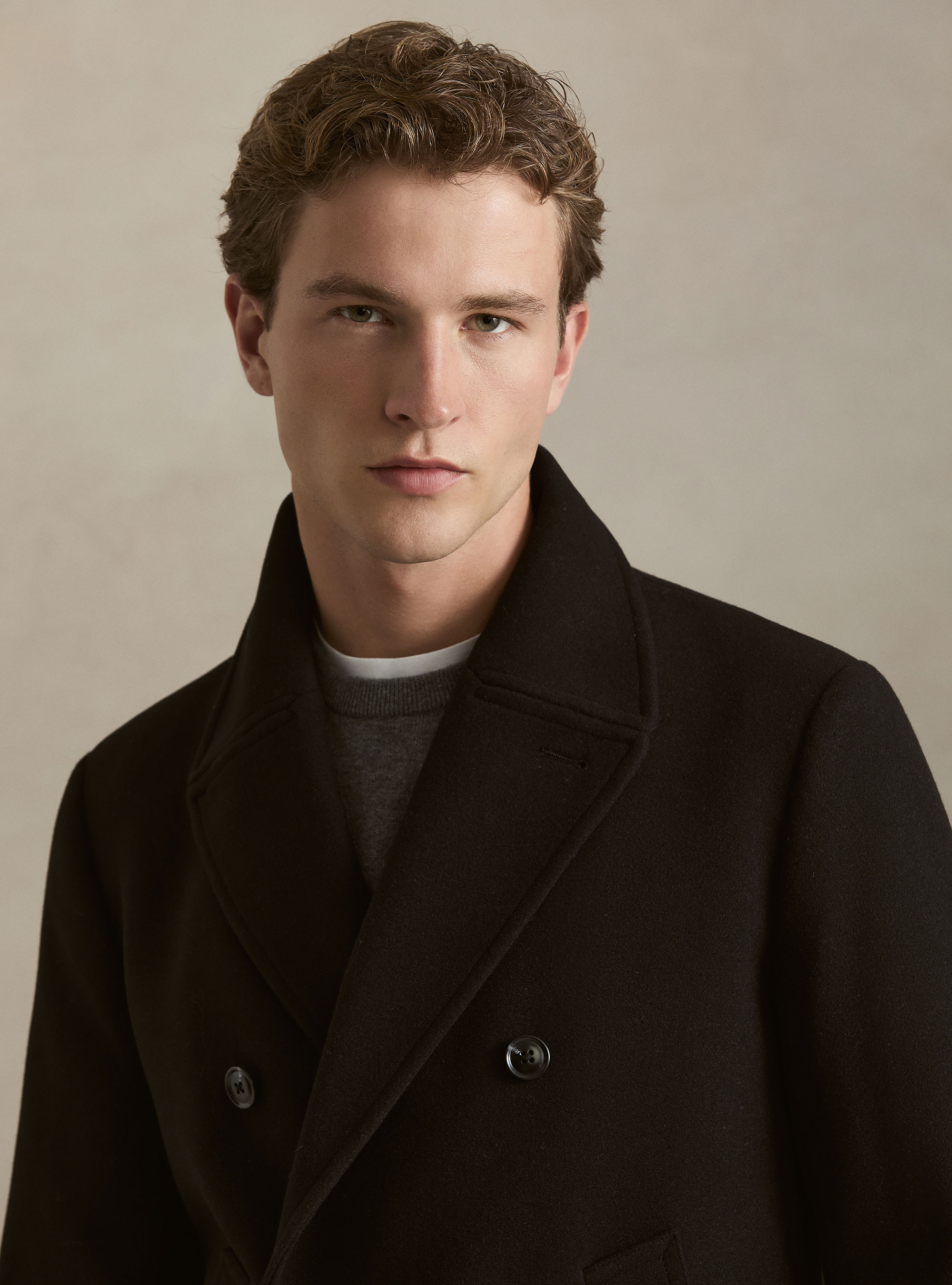 Peacoat tinta unita, NERO
