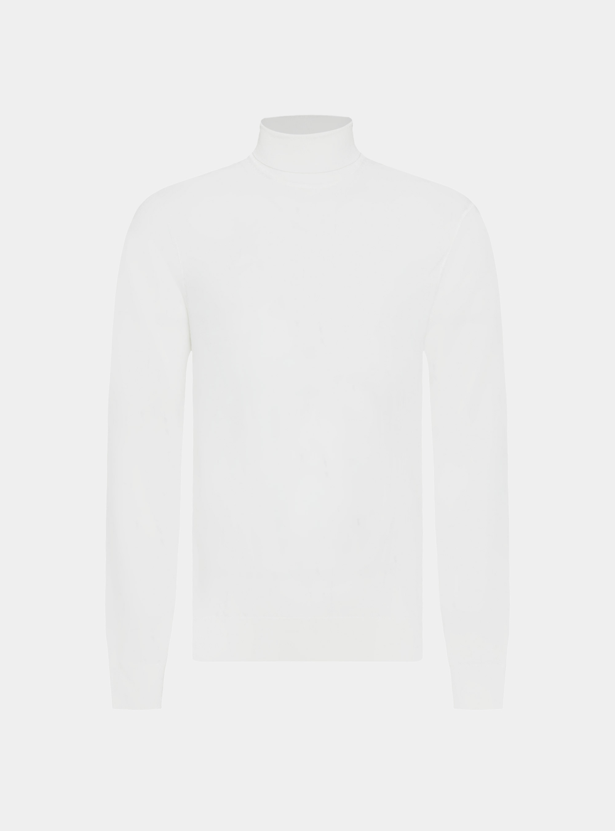 Dolcevita in pura lana merino extrafine, BIANCO