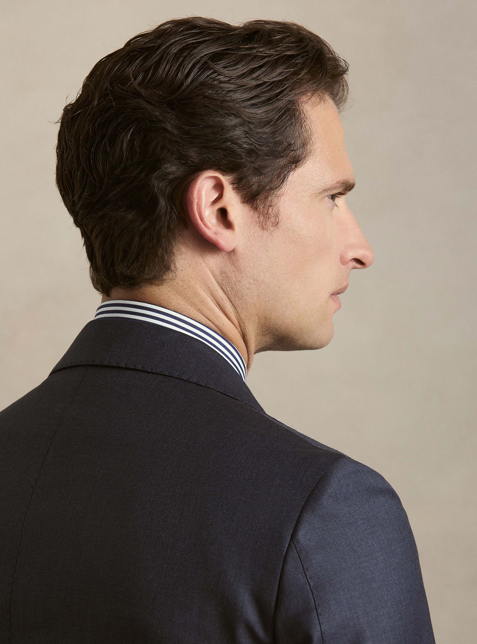 Giacca per abito in pura lana Vitale Barberis Canonico, INCHIOSTRO