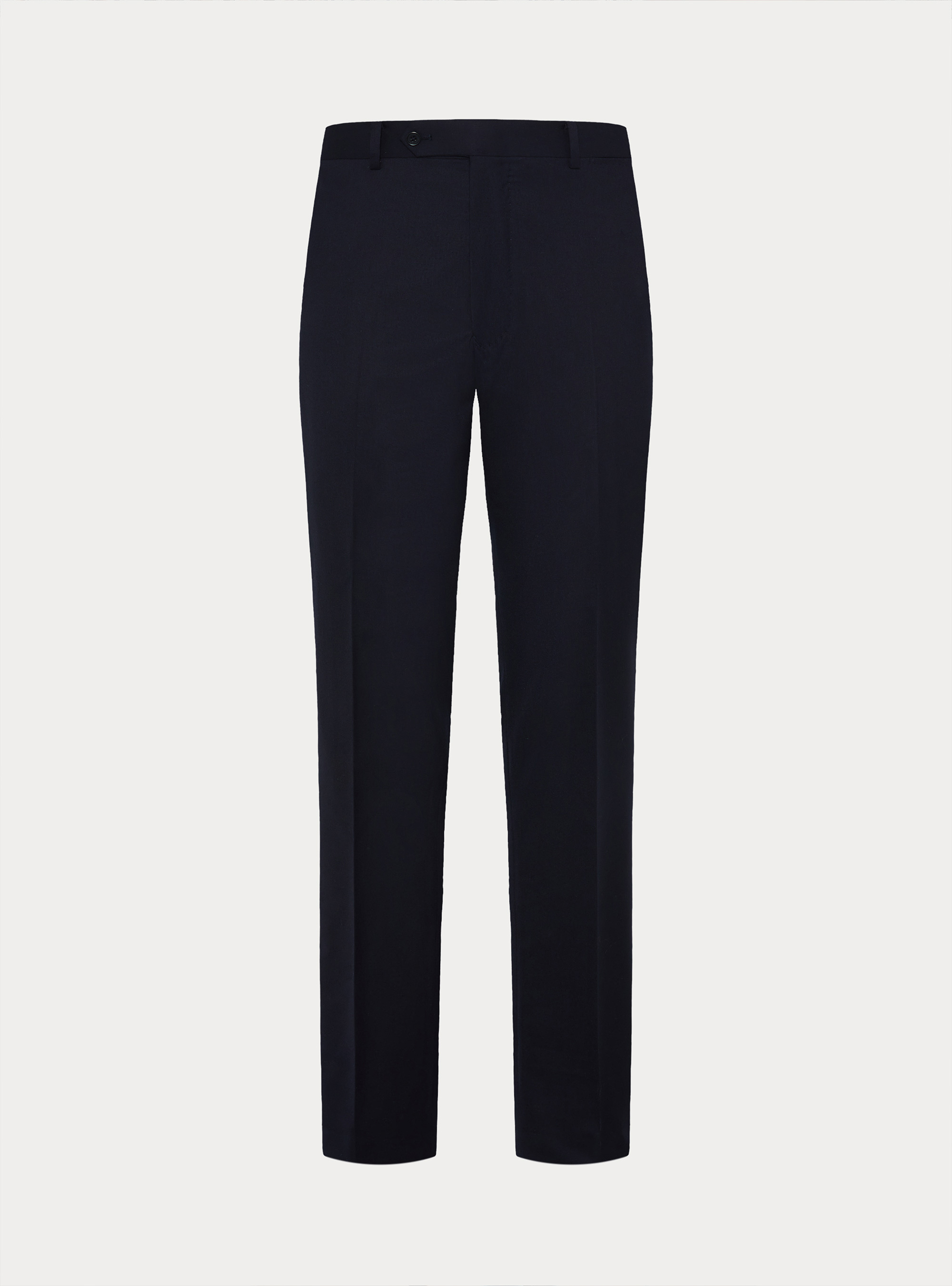 Pantaloni per abito in flanella di lana, BLU NAVY
