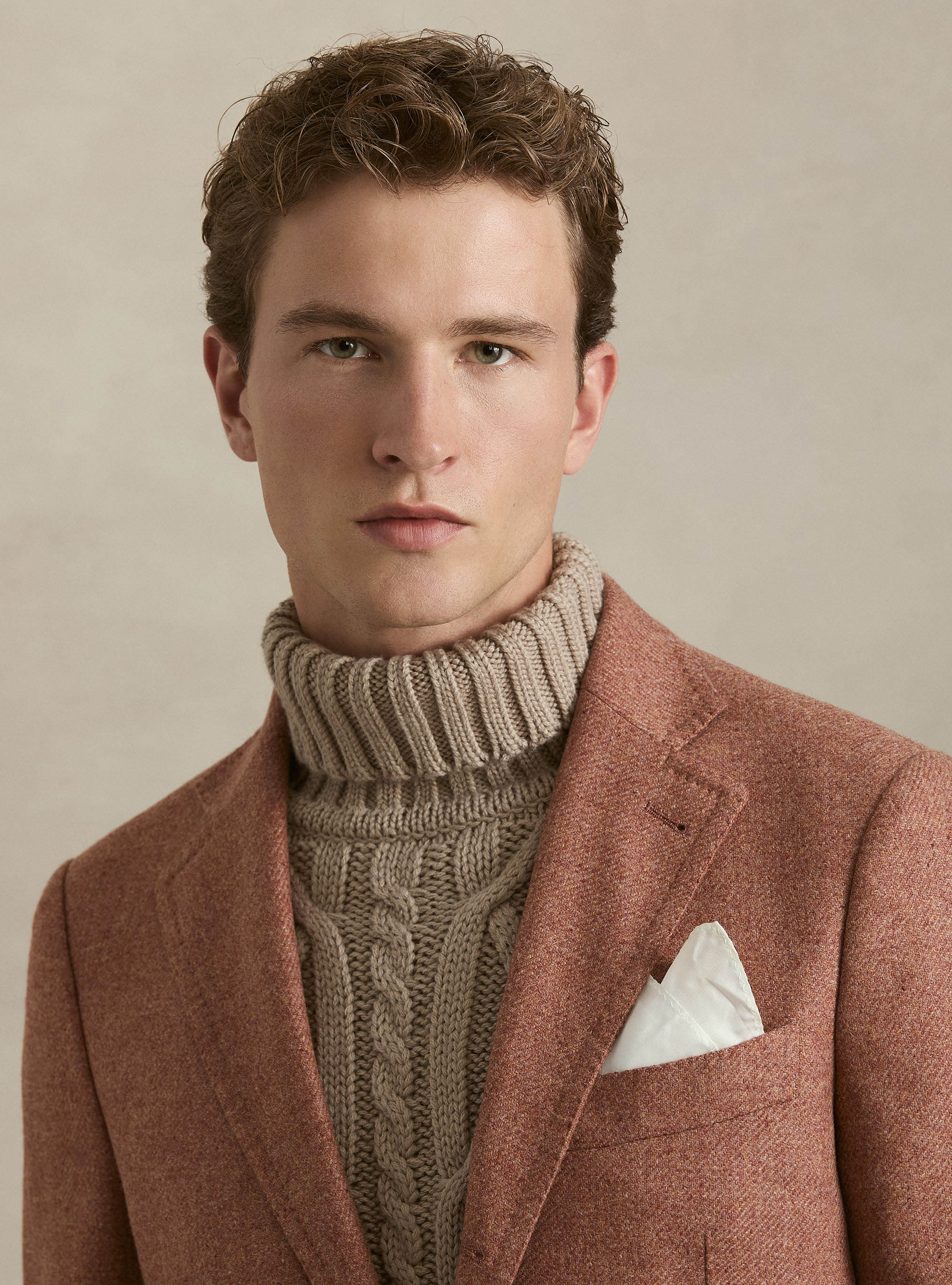 Giacca in lana cashmere Lanificio di Pray, 0441C ROSA SCURO