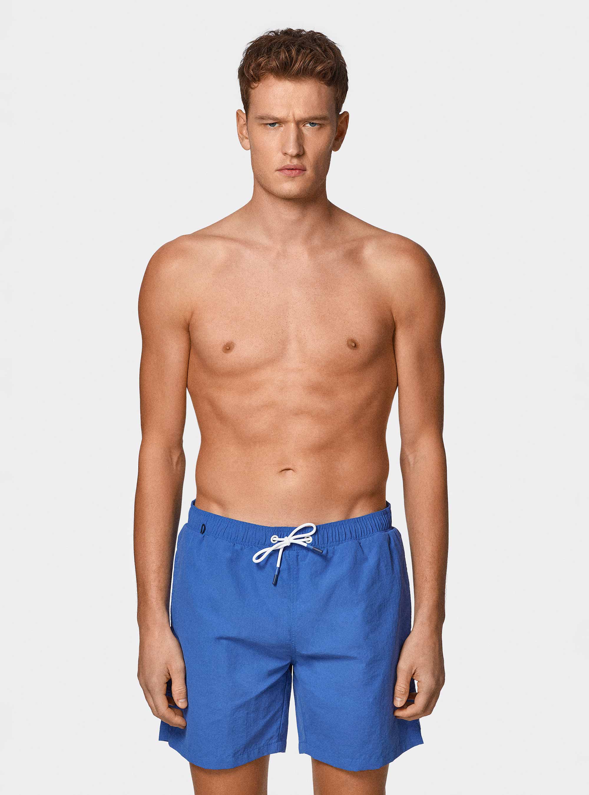 Costume da bagno tinta unita, BLU ROYAL