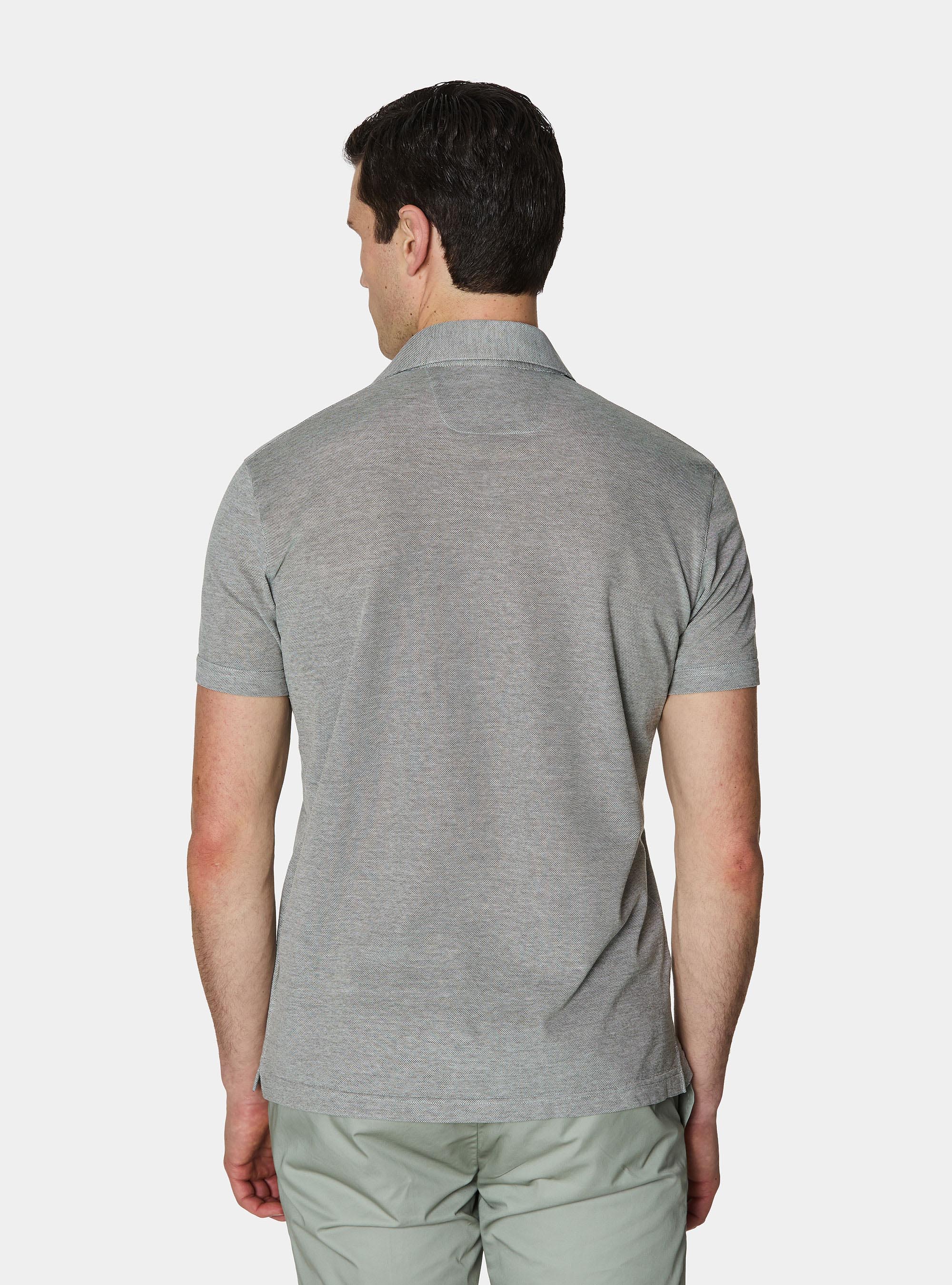 Polo GT01 in piquet stretch, VERDE SALVIA 0604C