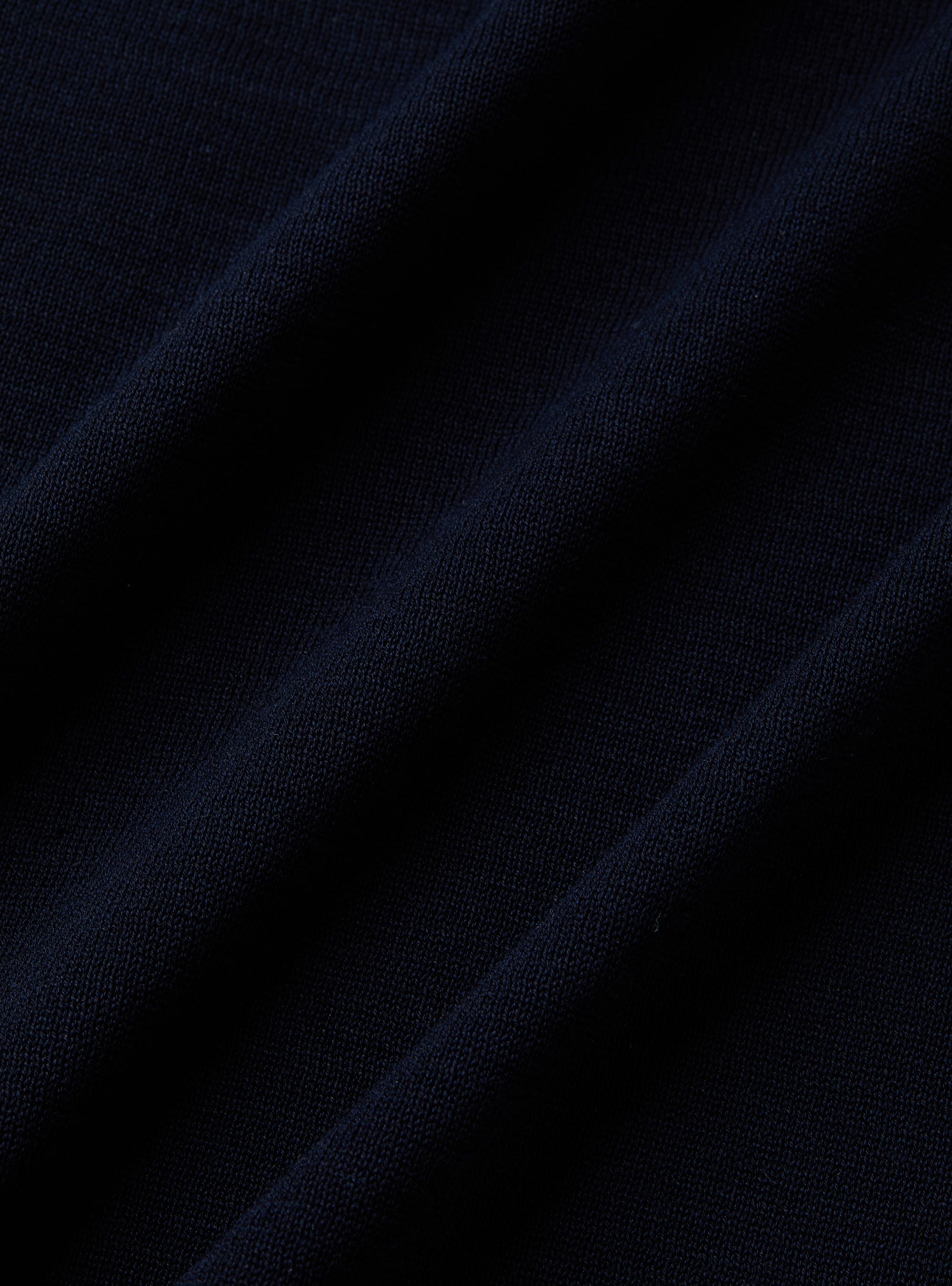 Maglia girocollo in cotone e seta, BLU NAVY