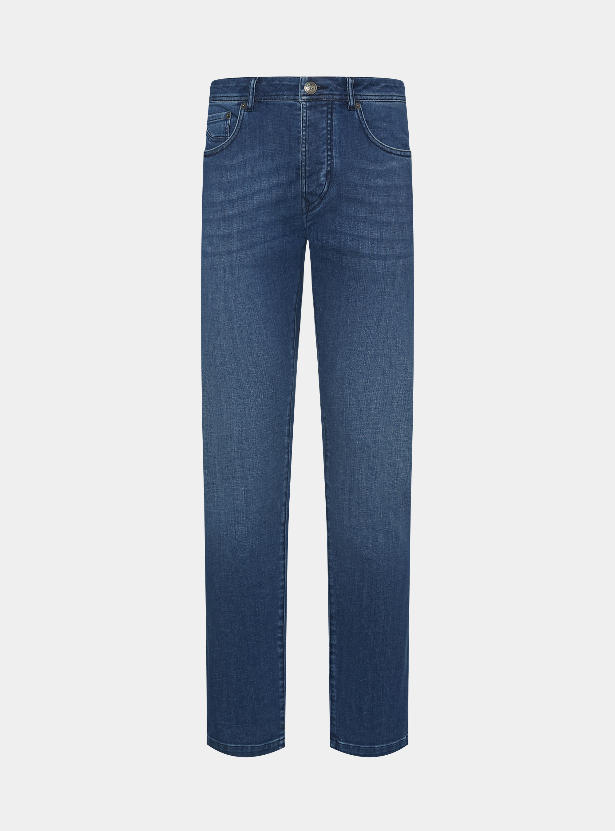 Jeans tinto in filo, BLU