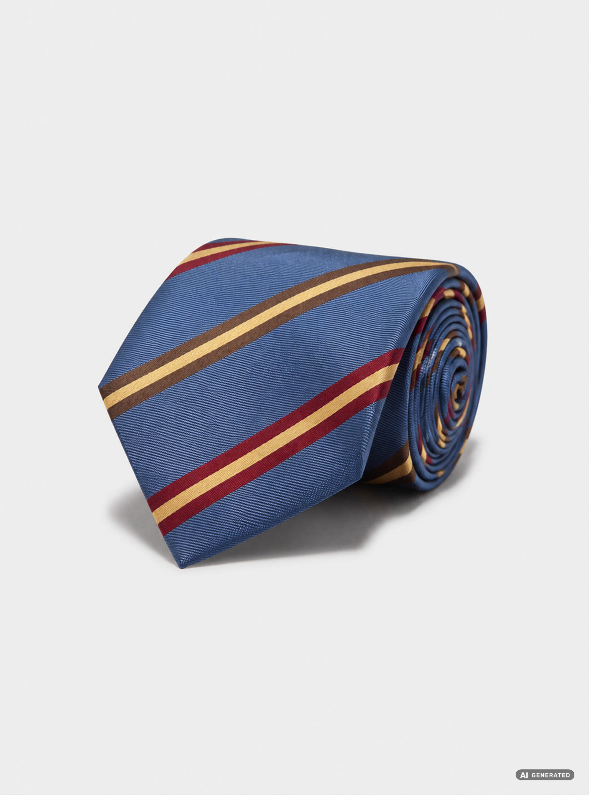 Cravatta in twill di seta rigata, INCHIOSTRO