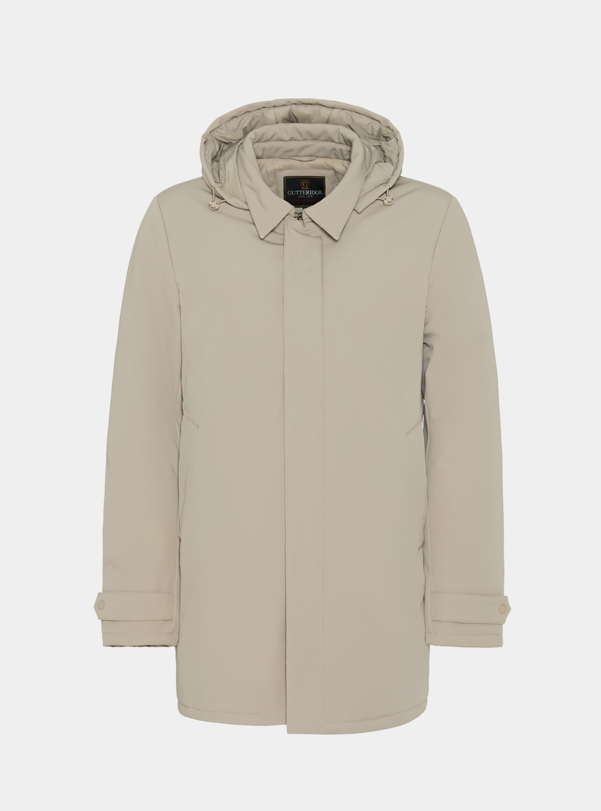 Parka tecnico con cappuccio, SABBIA