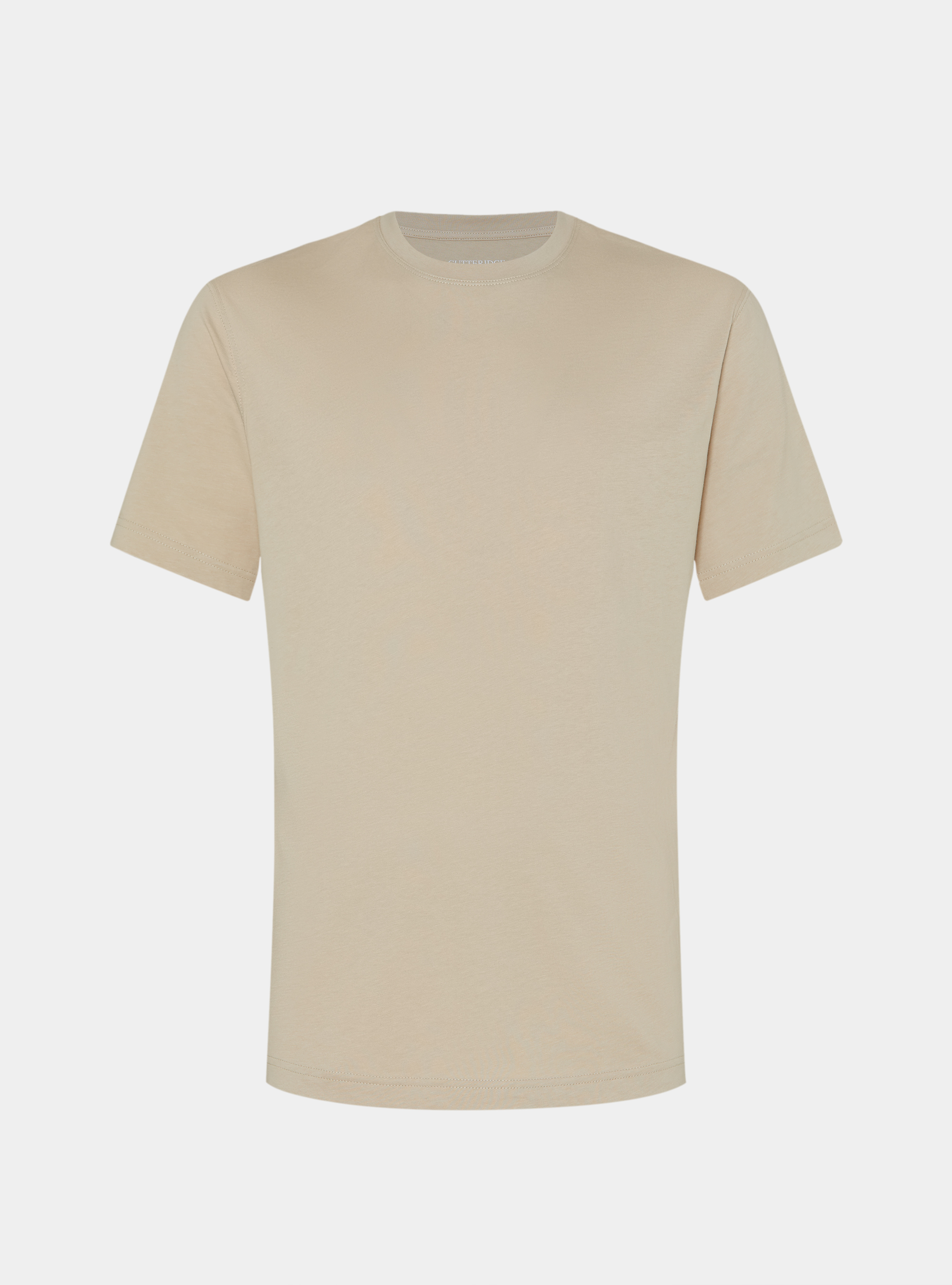 T-shirt mezza manica in cotone Supima, SABBIA