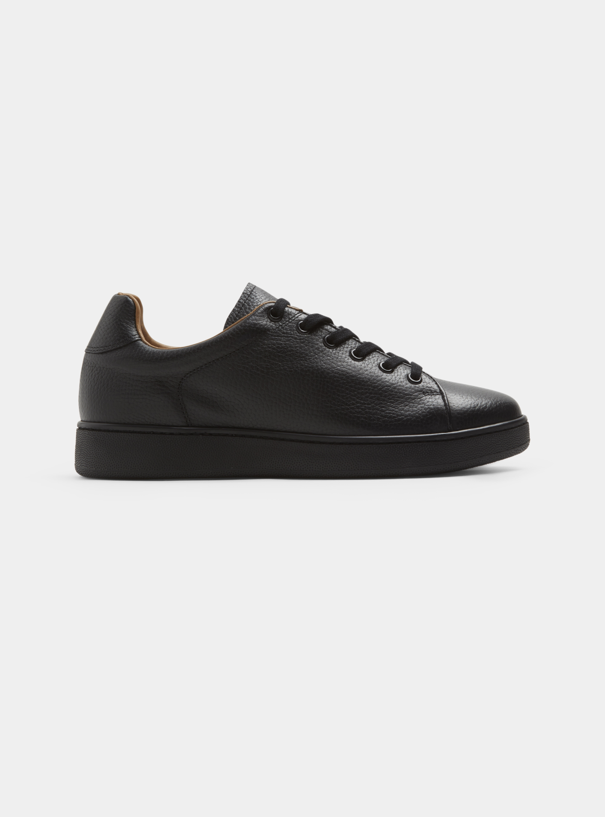 Sneakers in pelle martellata, NERO