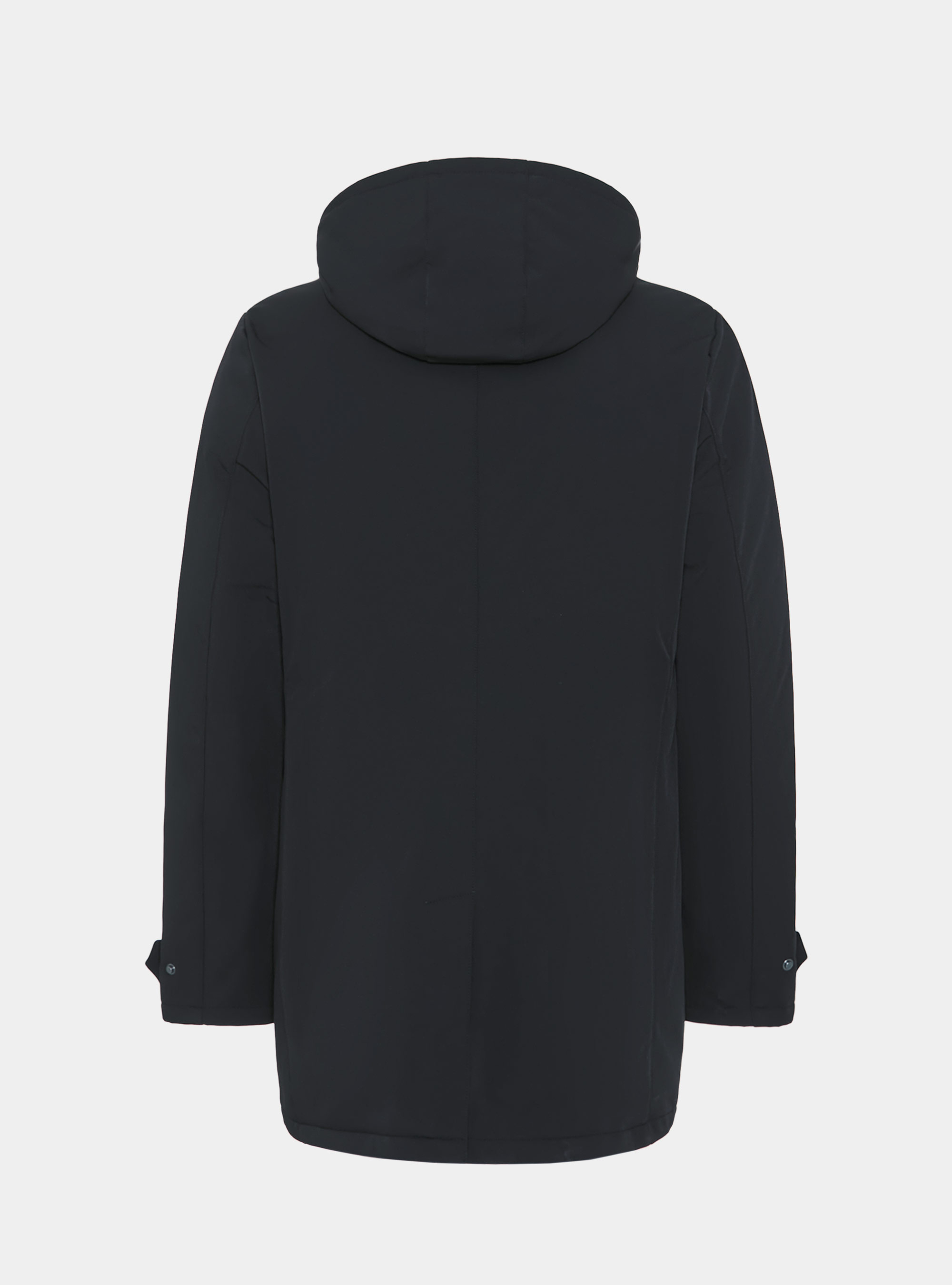 Parka tecnico con cappuccio, BLU NAVY