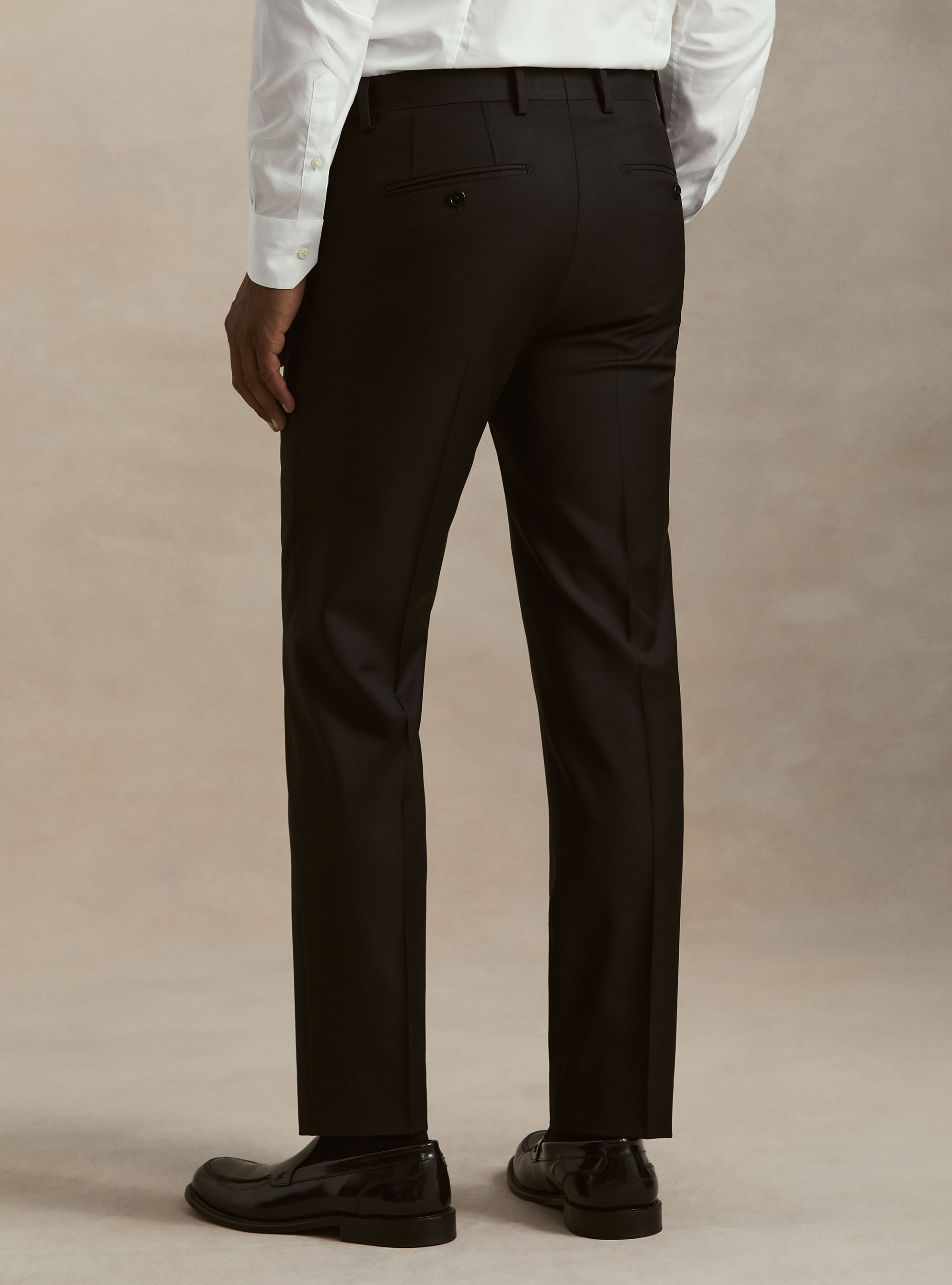 Pantaloni per abito in pura lana Vitale Barberis Canonico, NERO