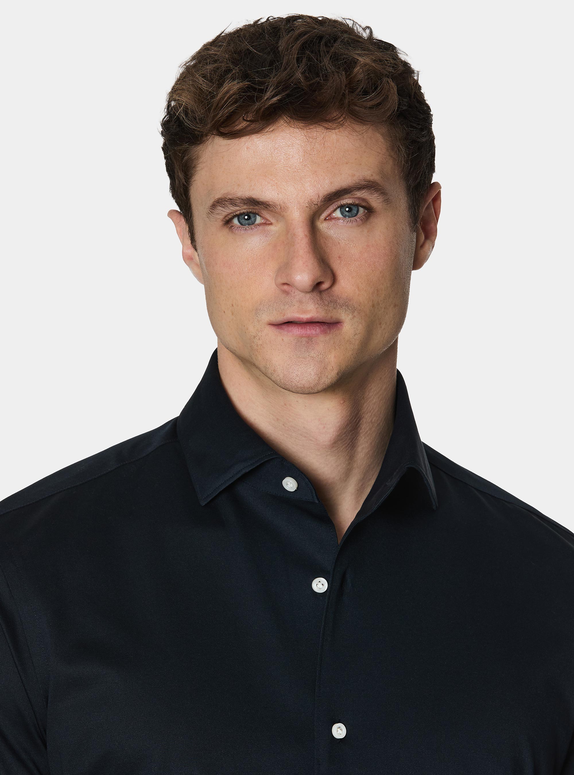 Camicia GT01 in jersey di misto cotone, BLU NAVY