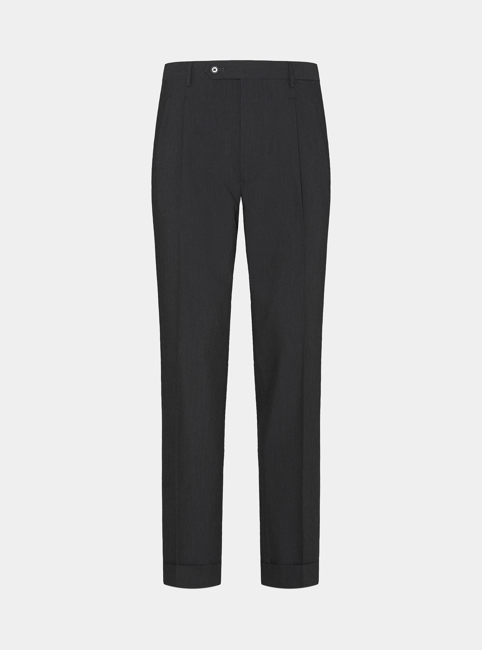 Pantaloni classici con pince, ASFALTO