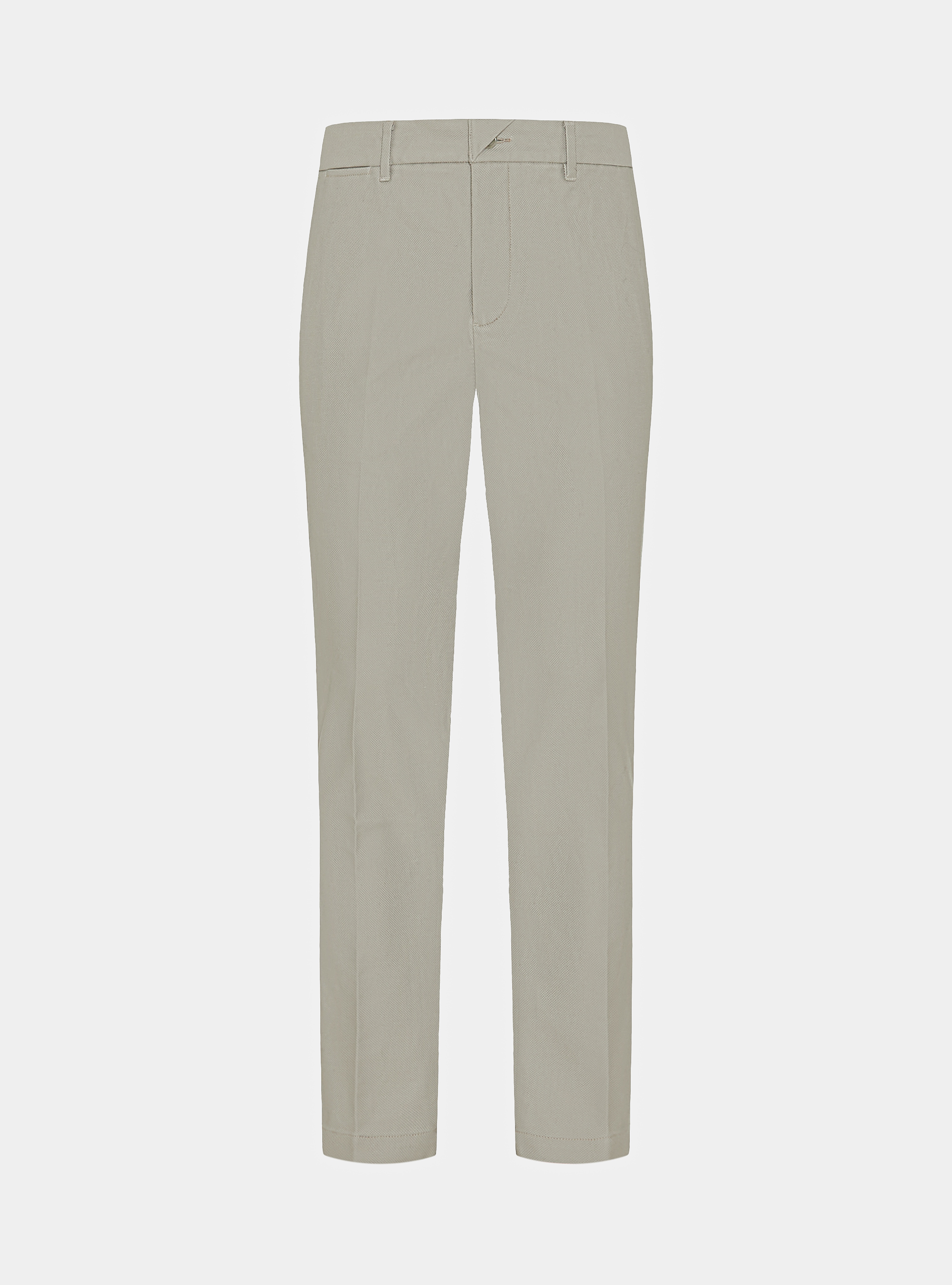 Pantaloni chino in cotone armaturato, ECRU