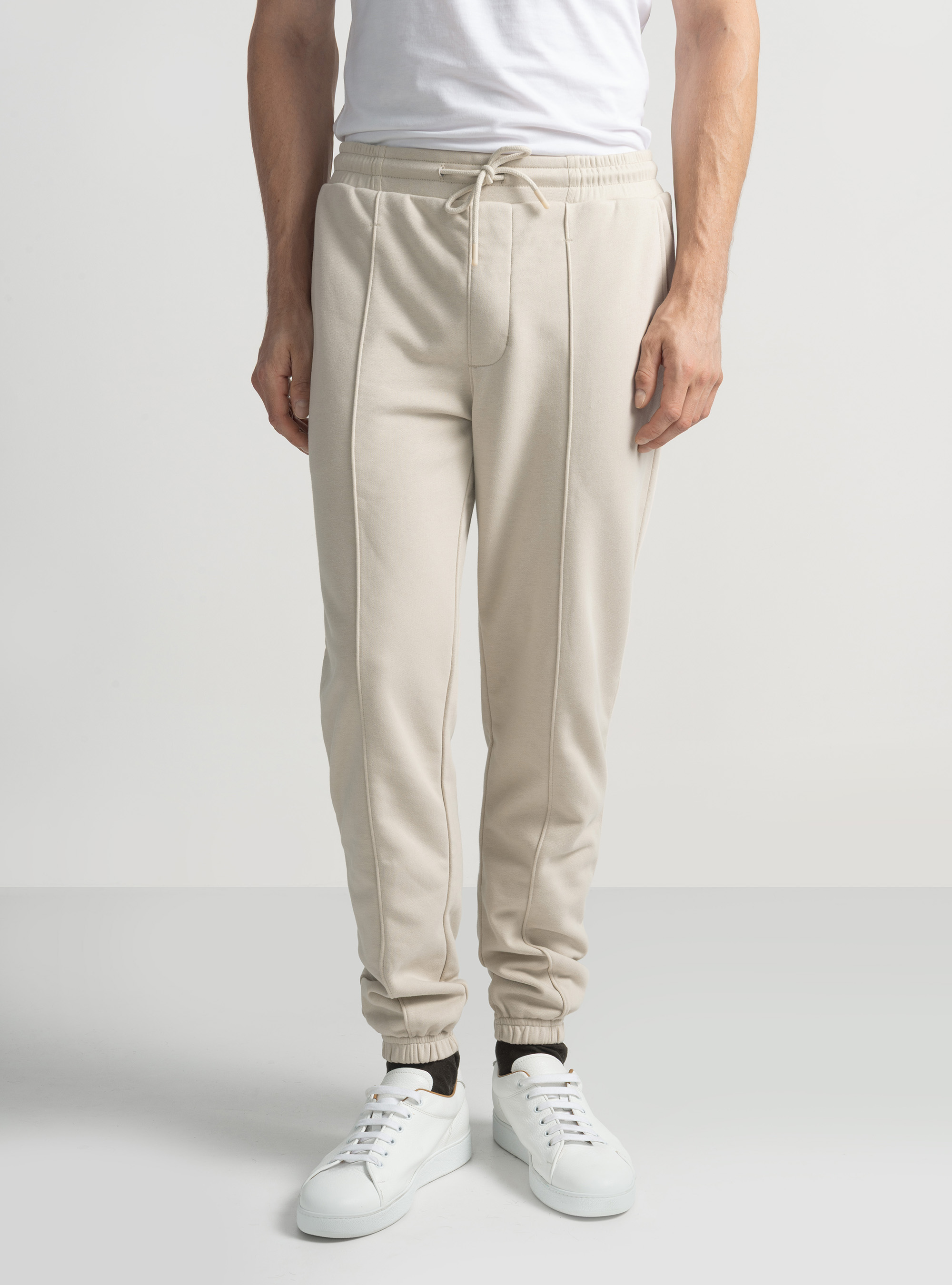 Pantaloni GT01 in felpa, ECRU