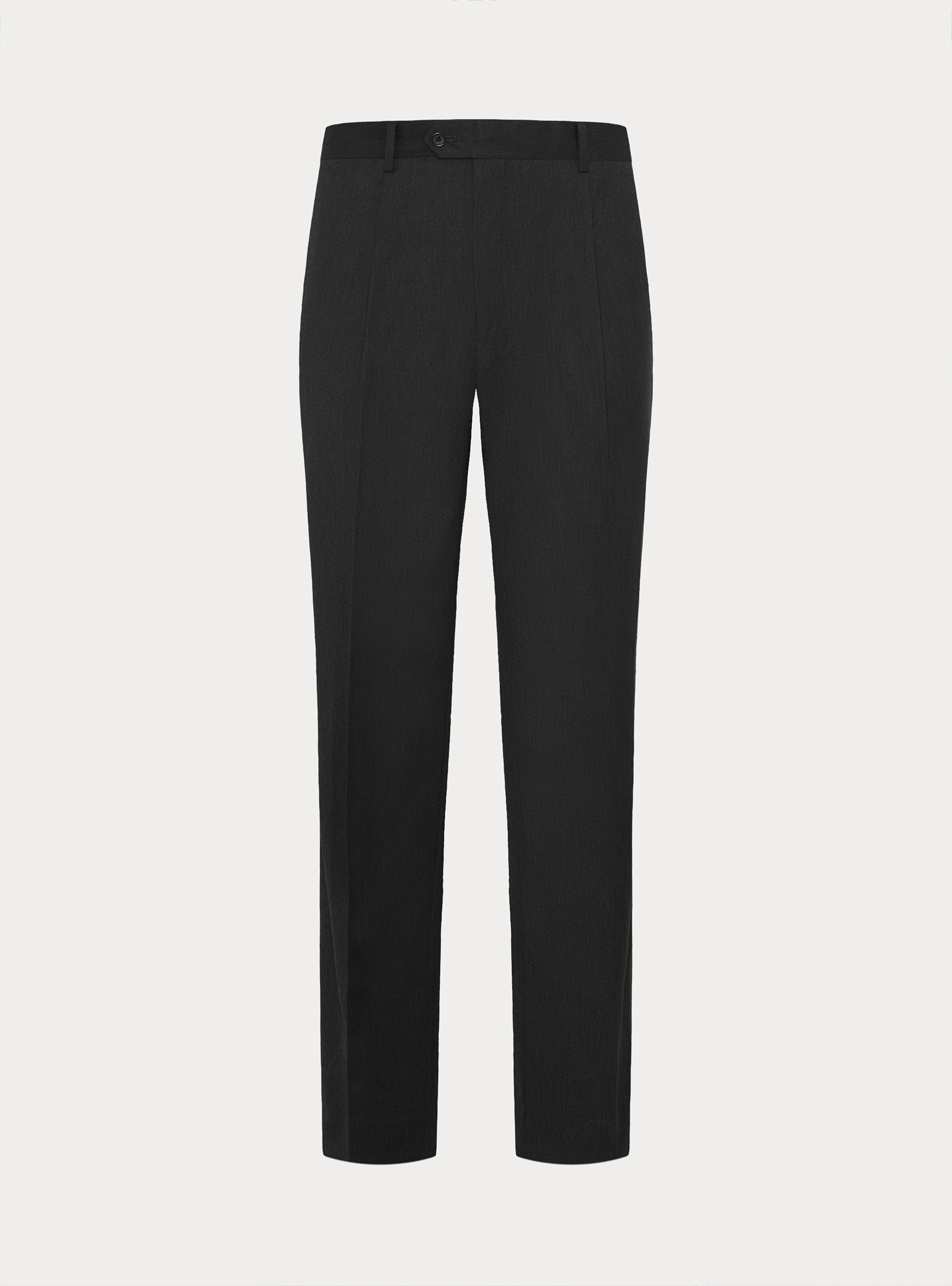 Pantaloni wide leg con pince, ASFALTO
