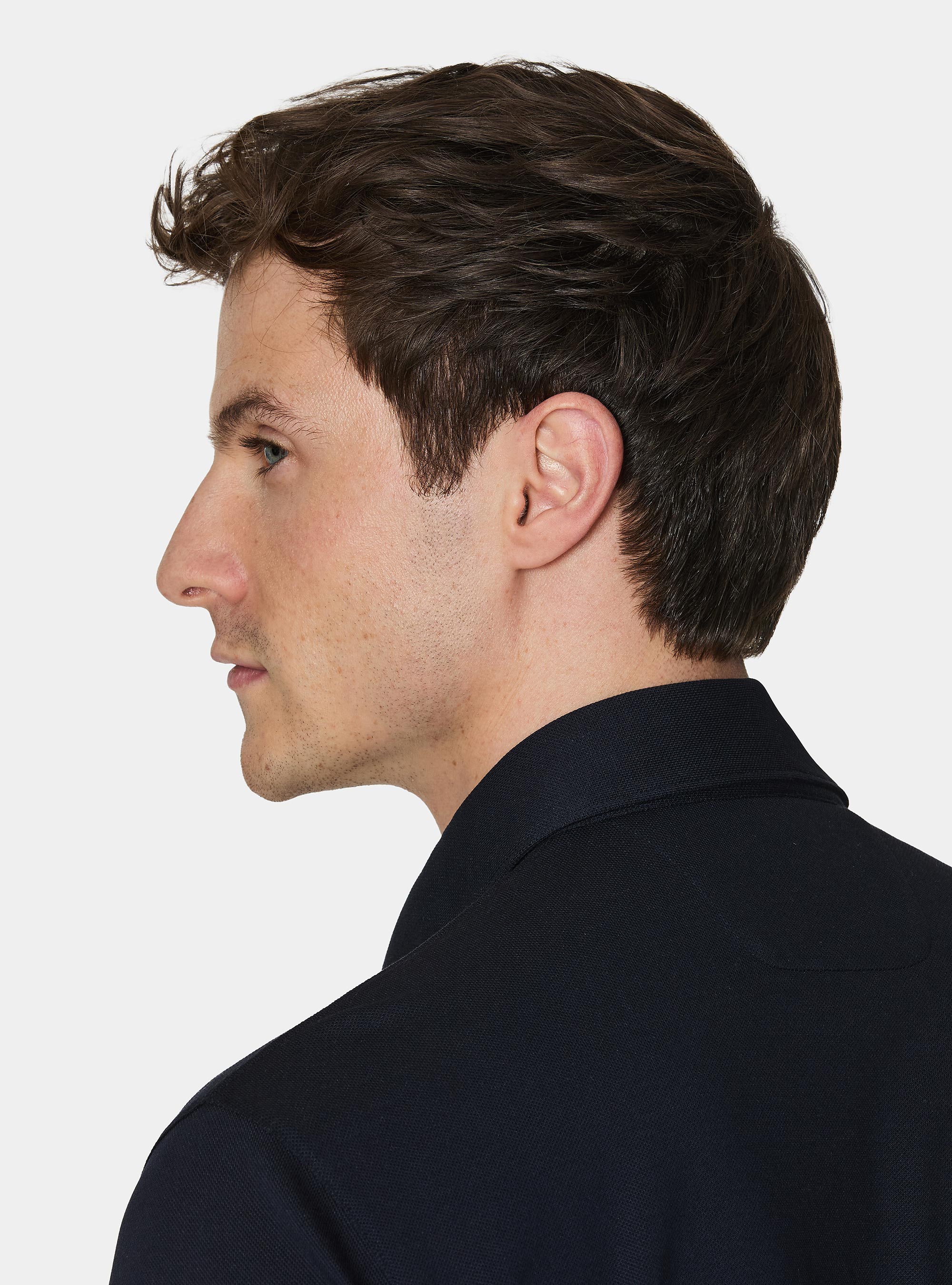 Polo GT01 in piquet stretch, BLU NAVY