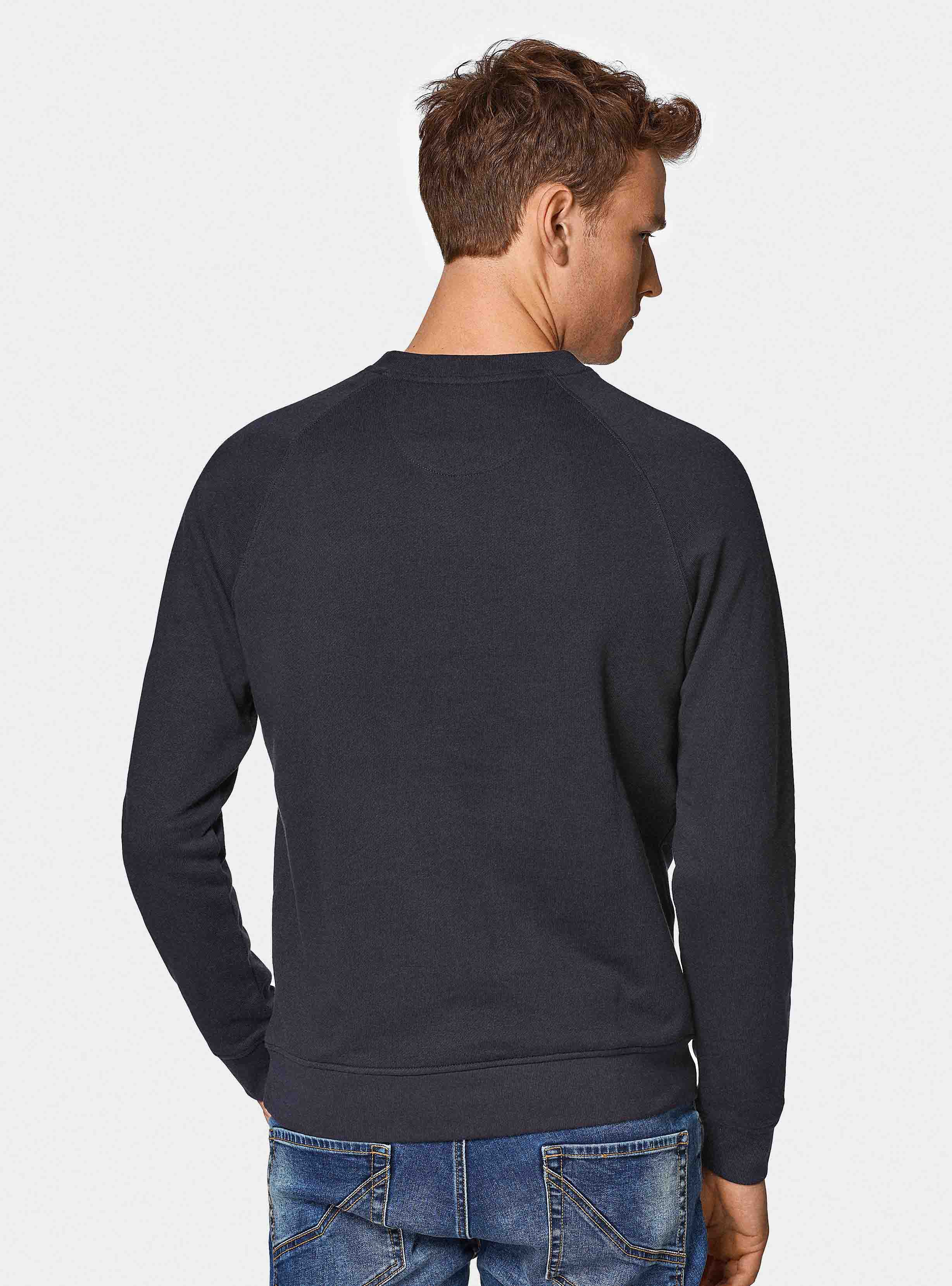 Felpa basica girocollo GT01, BLU NAVY