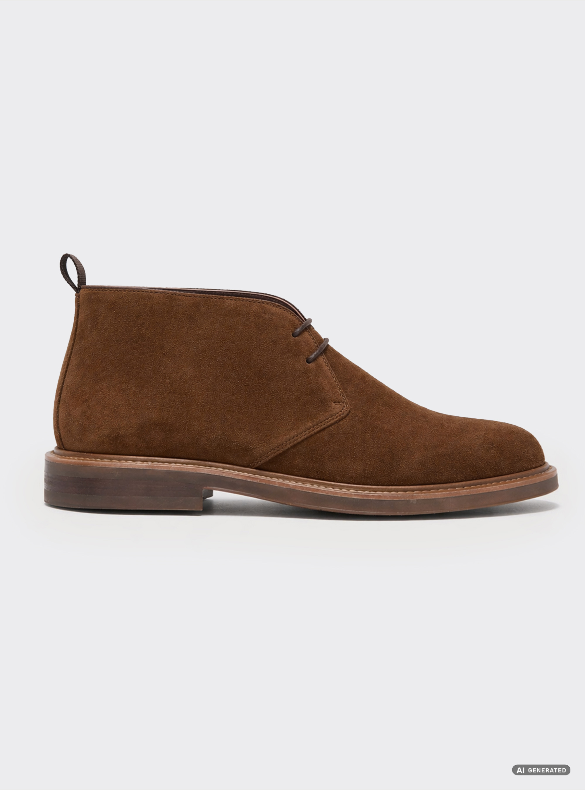 Polacchini in suede, TABACCO