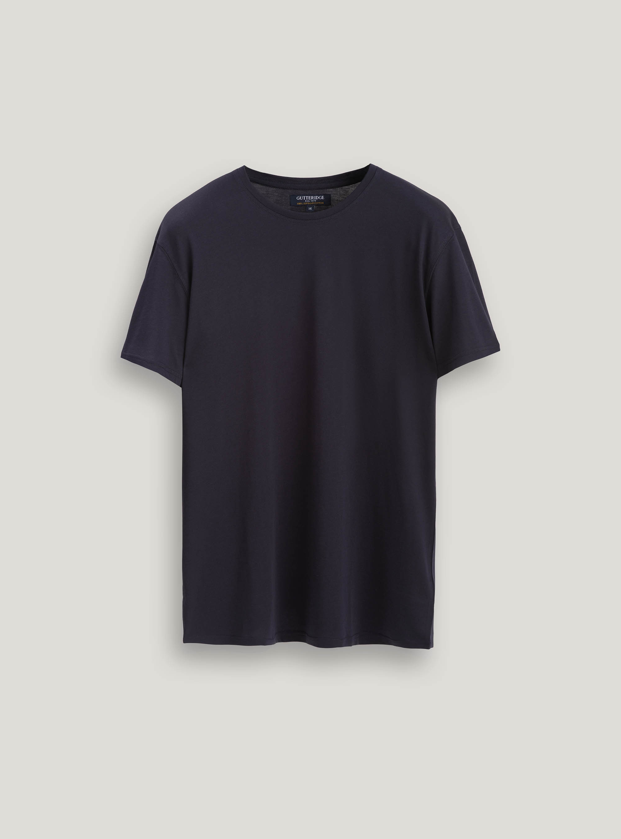 Tshirt in jersey di cotone supima, BLU NAVY