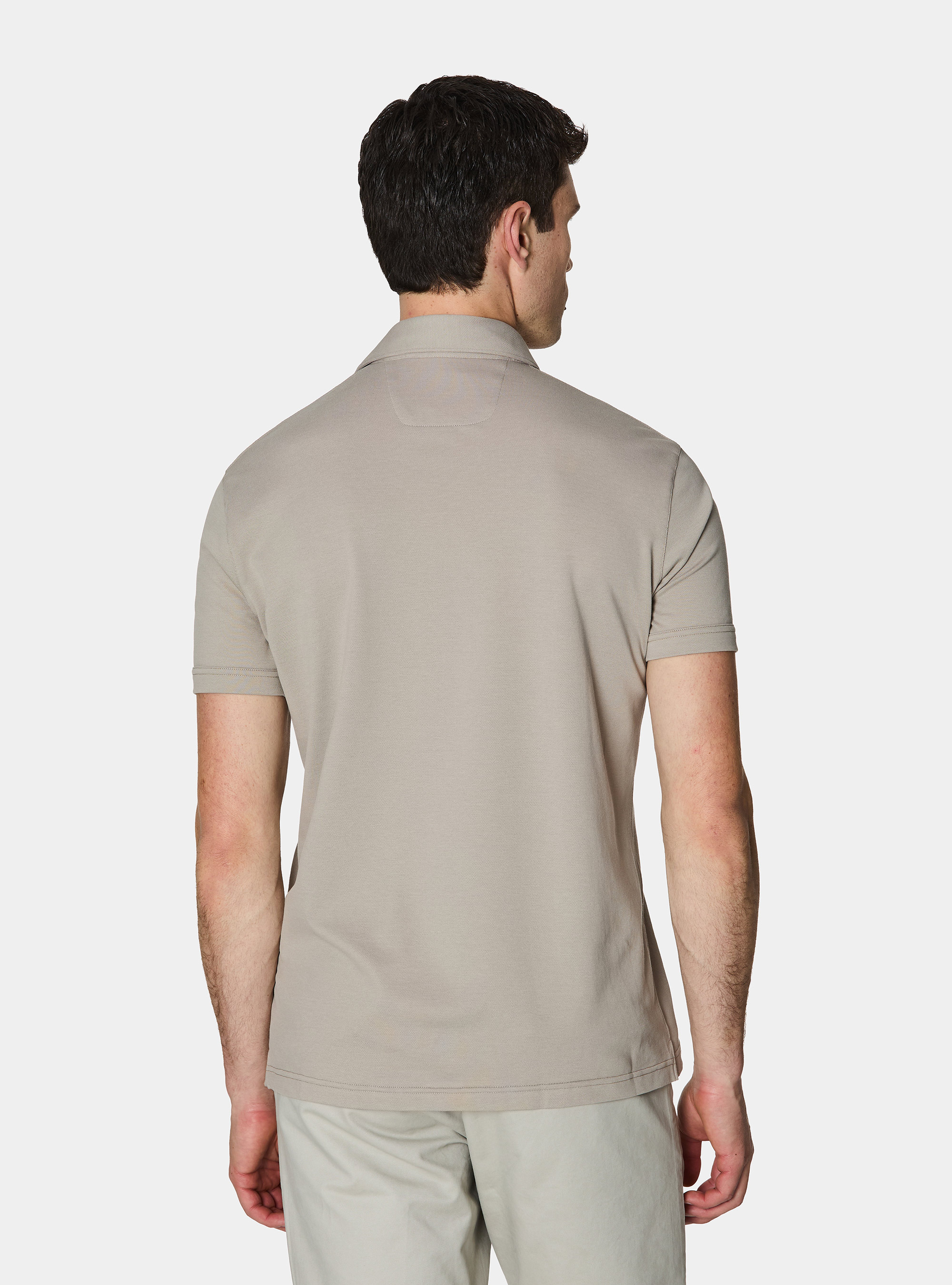 Polo GT01 in piquet stretch, SABBIA 0591C