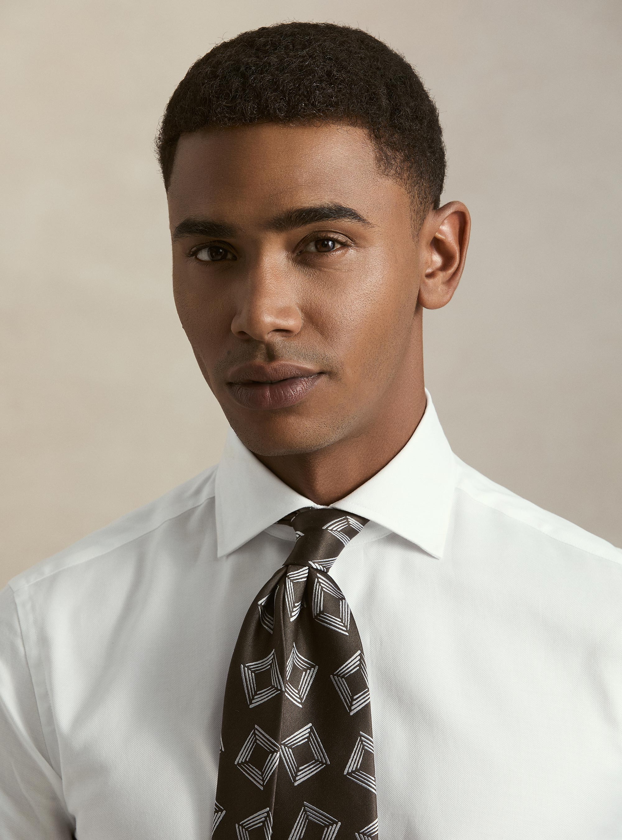 Camicia in cotone oxford, BIANCO