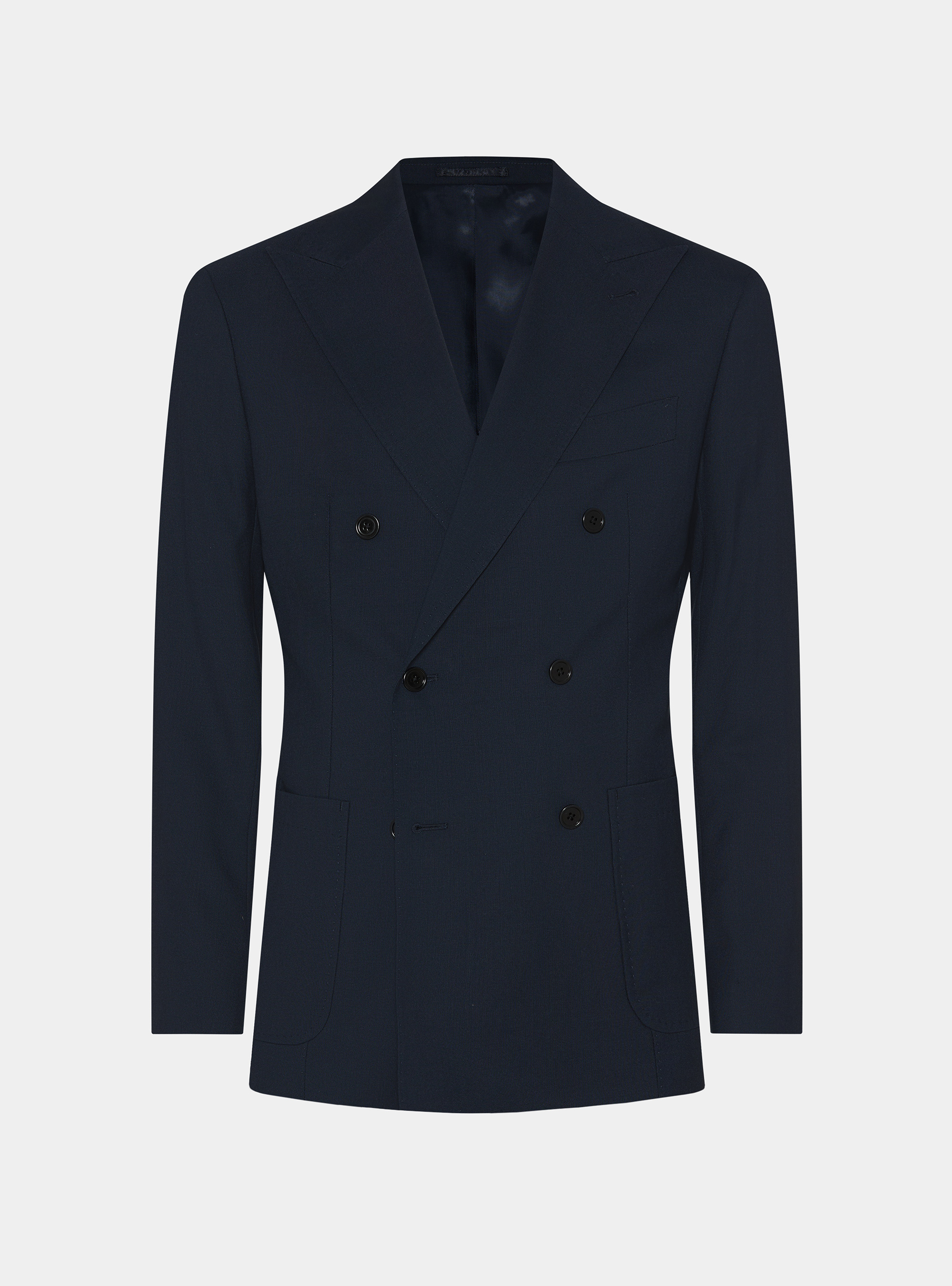 Giacca doppiopetto in pura lana Vitale Barberis Canonico, NAVY
