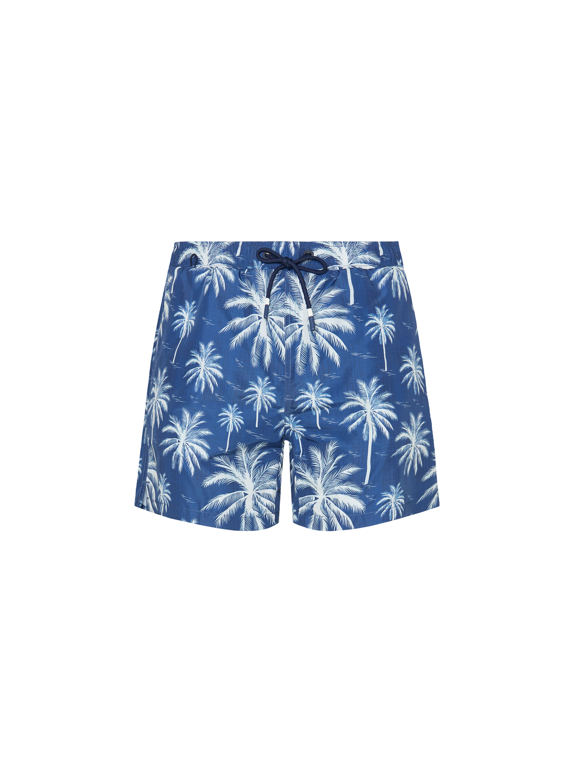 Costume da bagno stampa palme, BLU