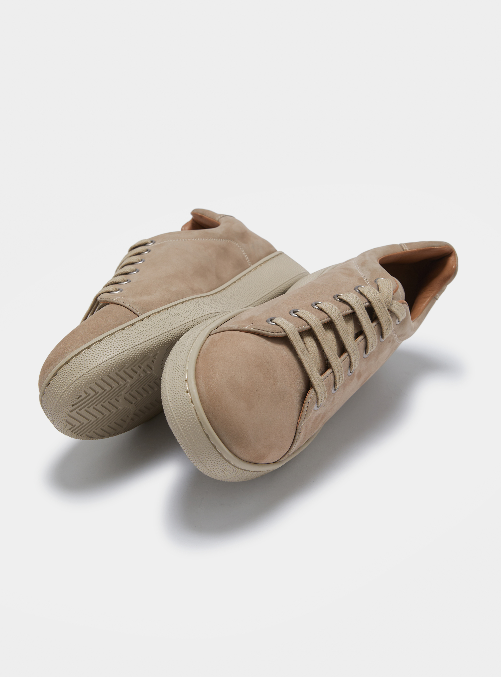 Sneakers in nabuk, ECRU