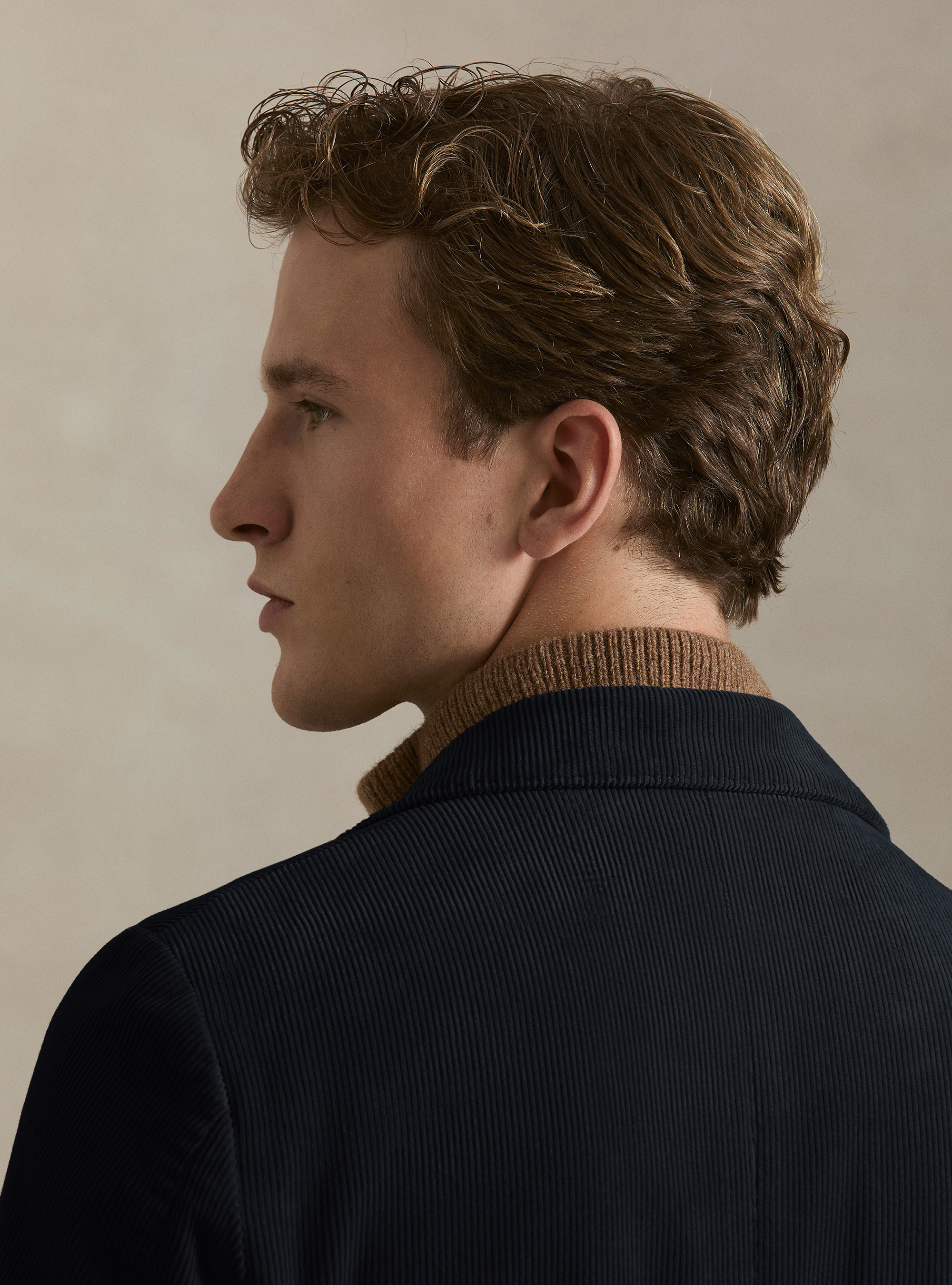 Giacca in velluto di cotone, BLU NAVY