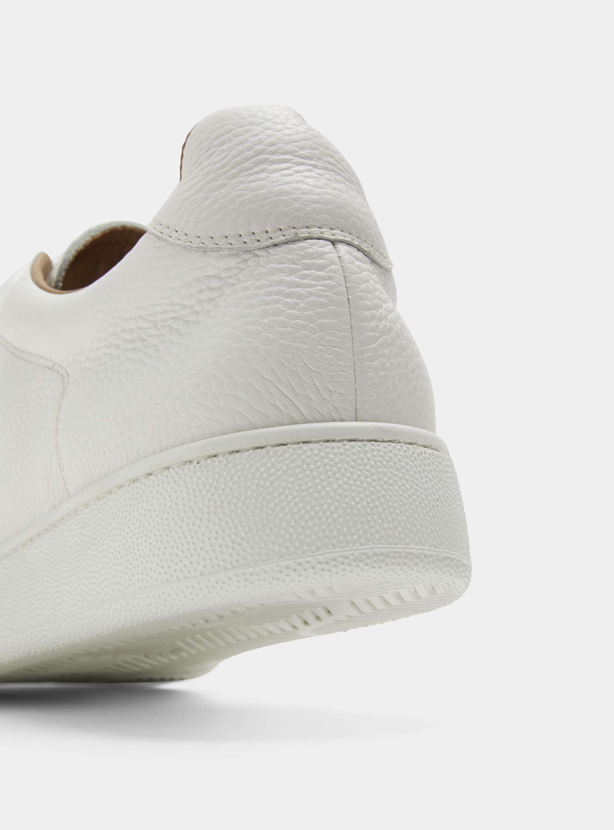 Sneakers in pelle martellata, BIANCO