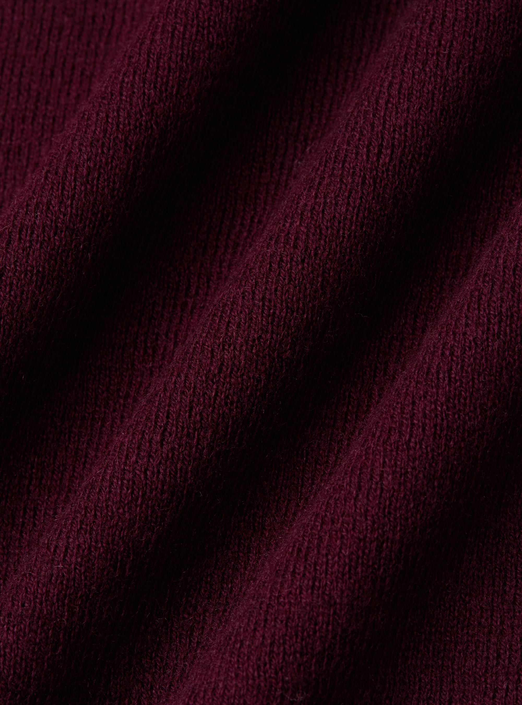 Dolcevita in cotone e cashmere, BORDEAUX