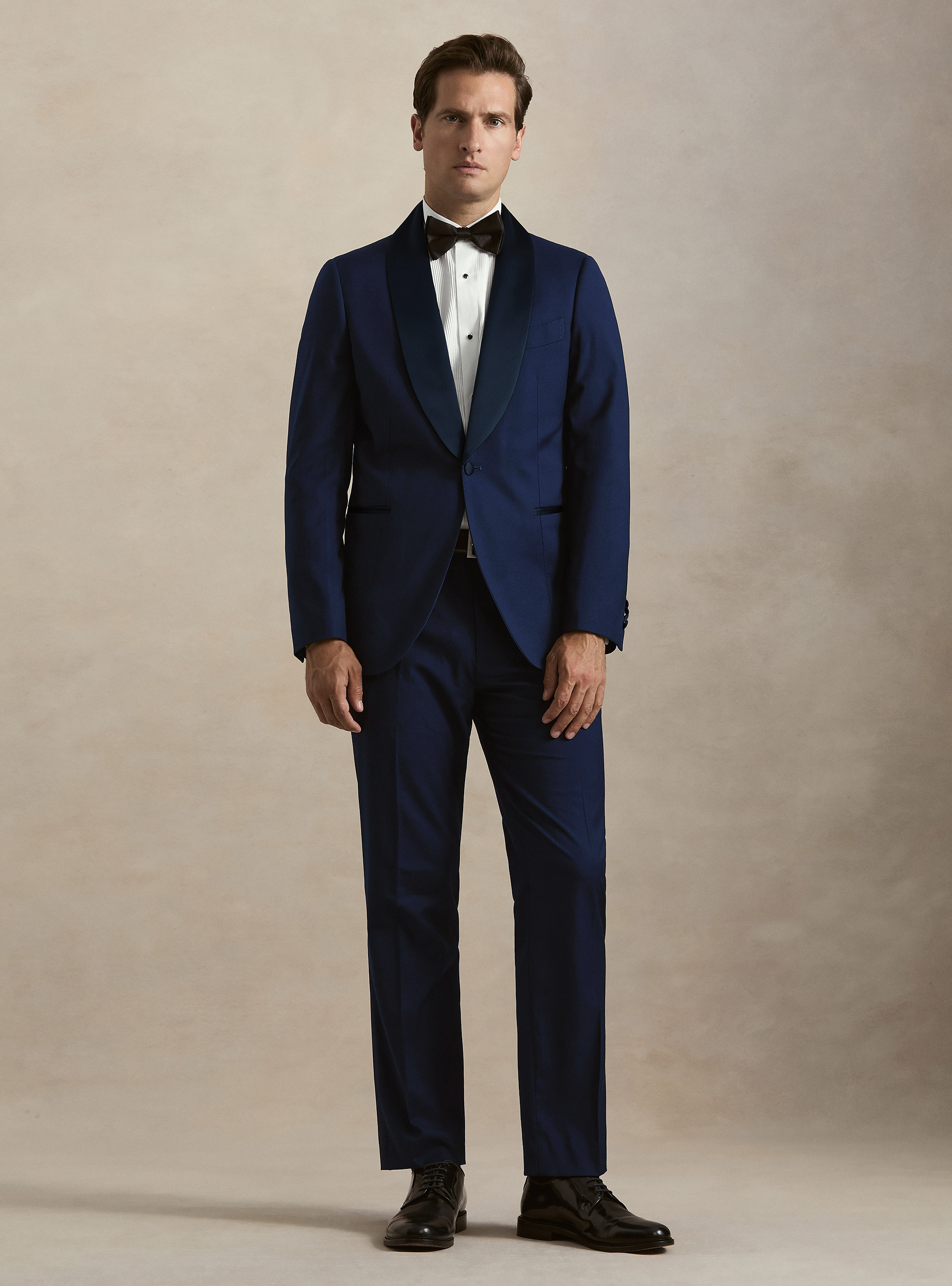 Pantaloni per abito smoking blu basalto, BASALTO