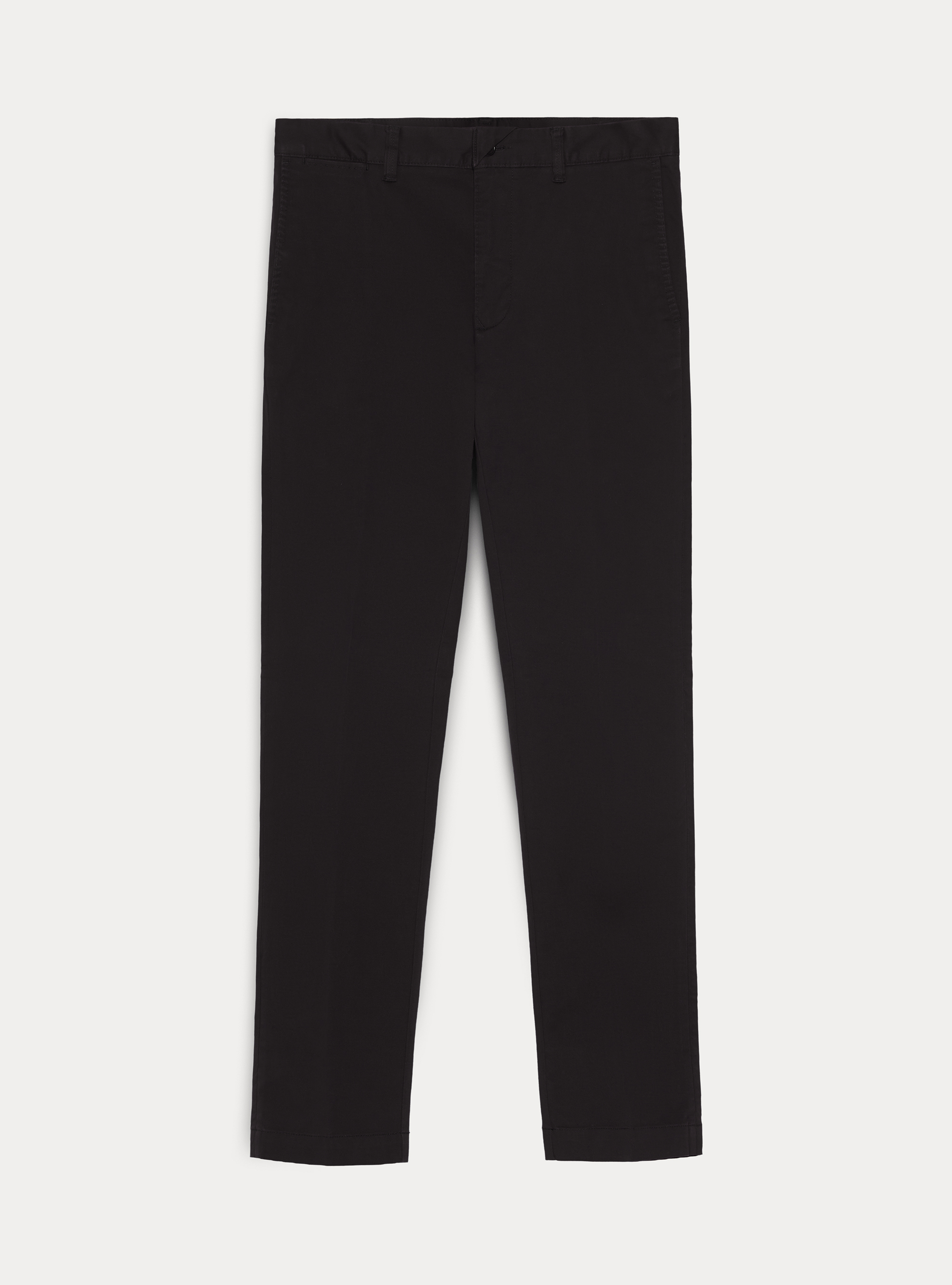 Pantaloni chino slim fit in twill stretch, BLU NAVY