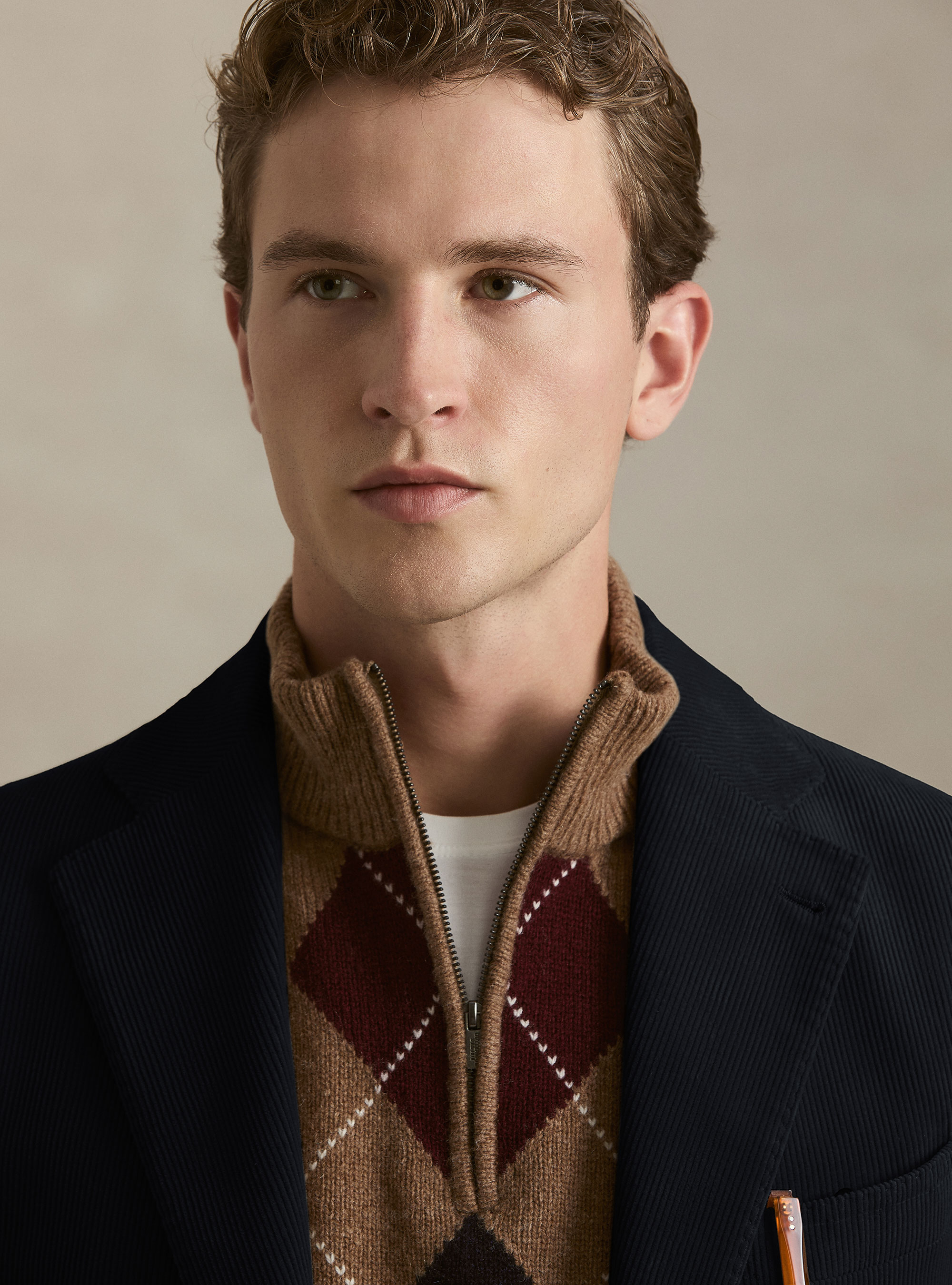 Giacca in velluto di cotone, BLU NAVY