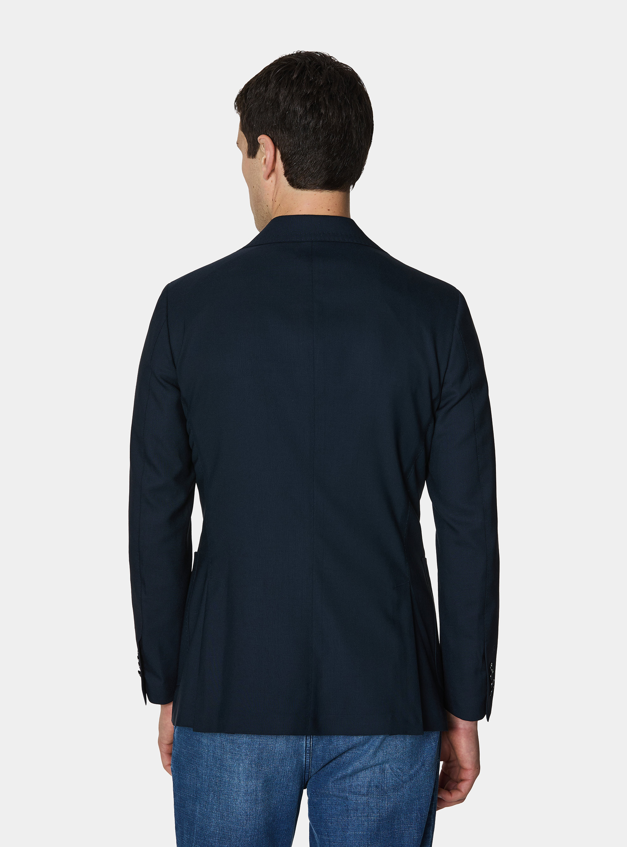 Giacca doppiopetto in pura lana Vitale Barberis Canonico, NAVY