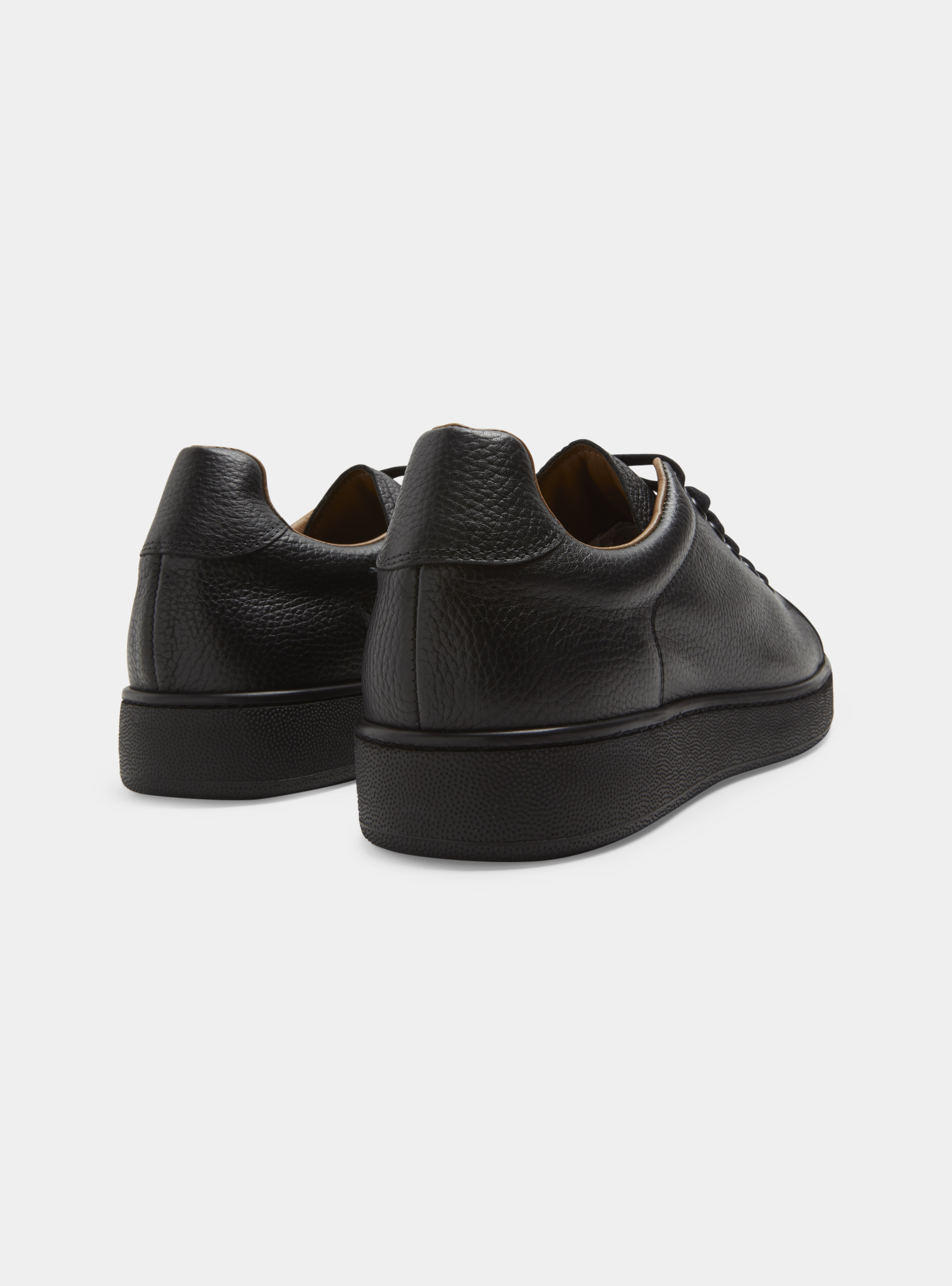 Sneakers in pelle martellata, NERO