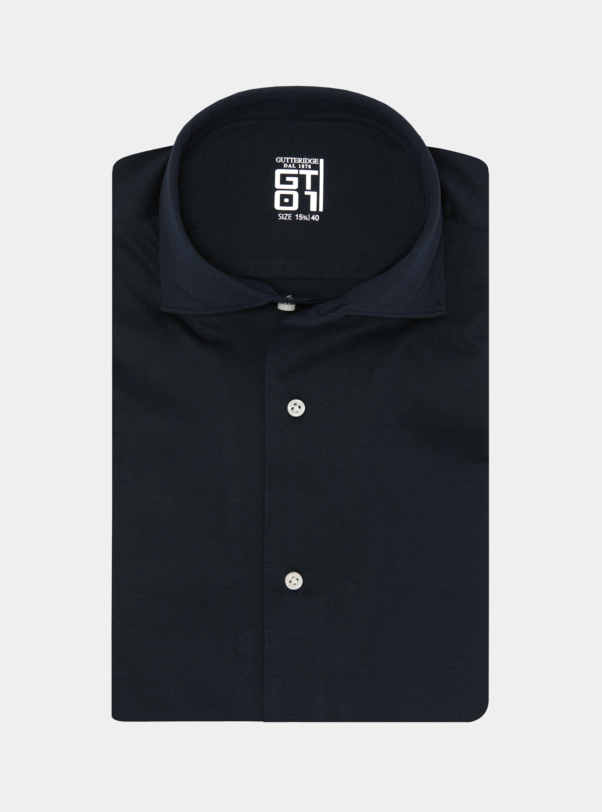 Camicia GT01 in jersey di misto cotone, BLU NAVY