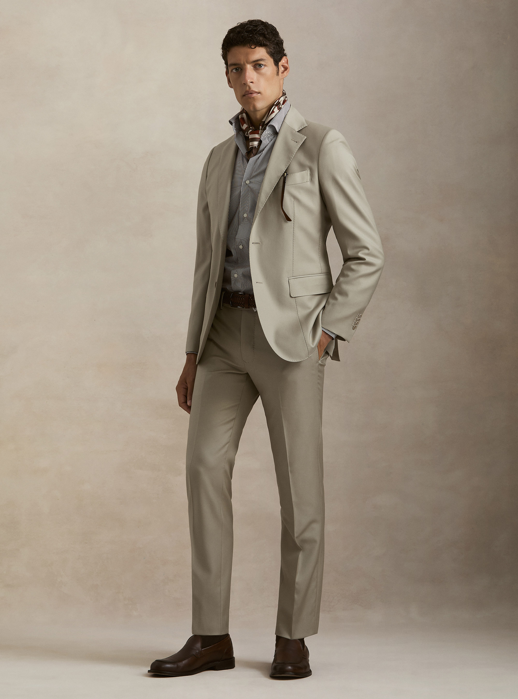 Giacca per abito in pura lana Vitale Barberis Canonico, SABBIA 0591C